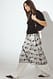 Brown transparenter Maxi-Paillettenrock