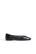 Tan Ballerinas aus Leder ohne Futter