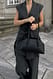 Pinstripe Boxy Oversize-Weste
