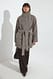 Beige Melange Jacke aus Wollmischung