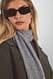 Black Wool Knitted Scarf