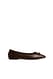 Dark Brown Woven Ballerinas