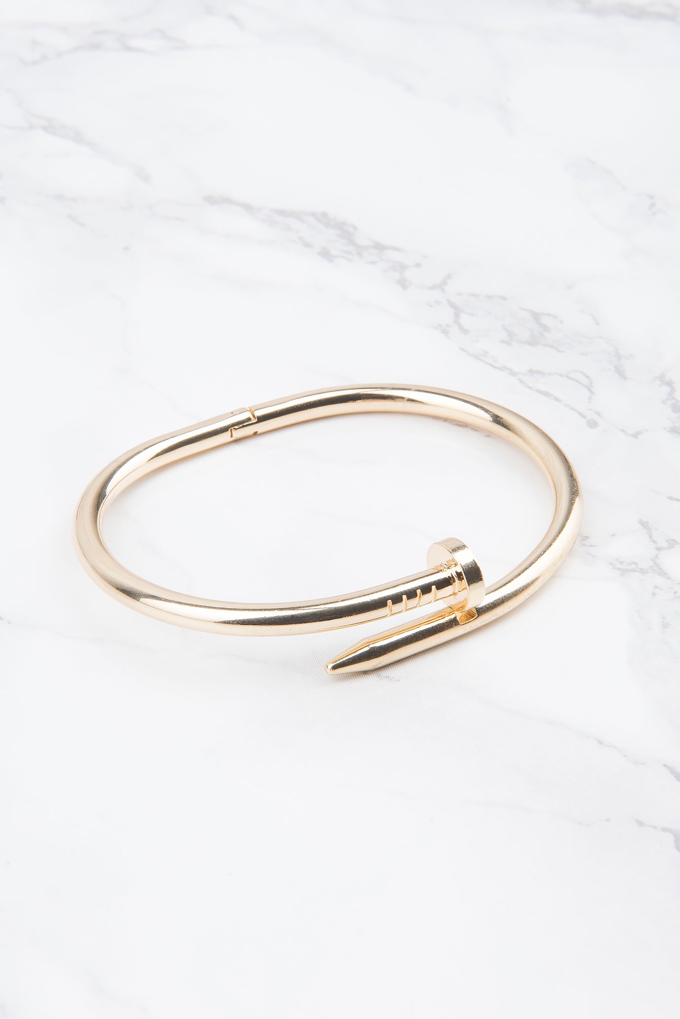 Nail Bracelet Gold NAKD