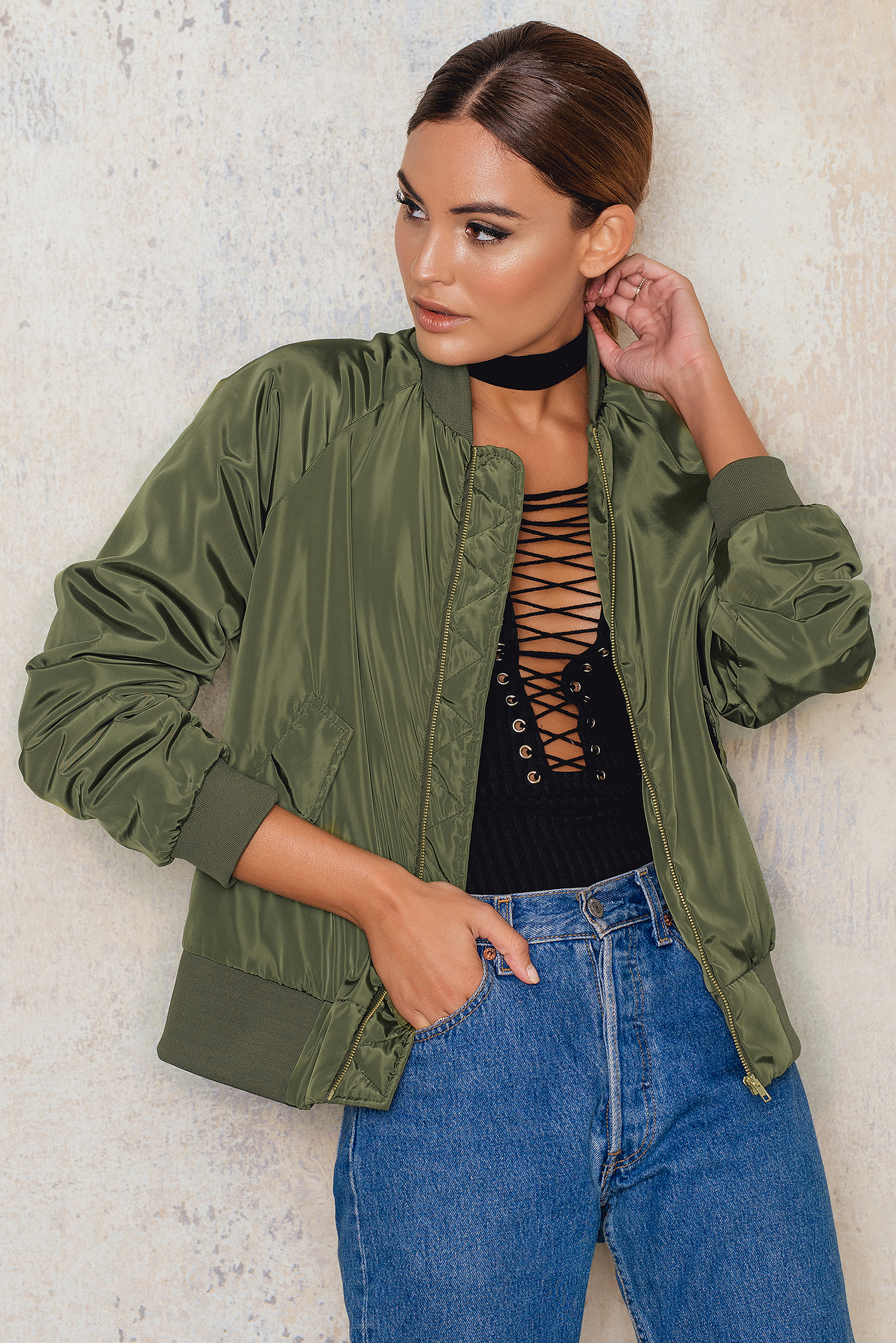 Bomber Jacket Army Green