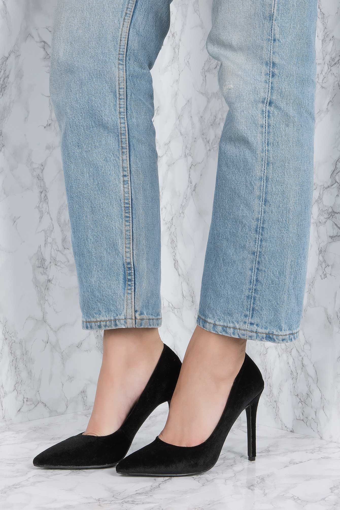 Velvet Pumps Black NAKD