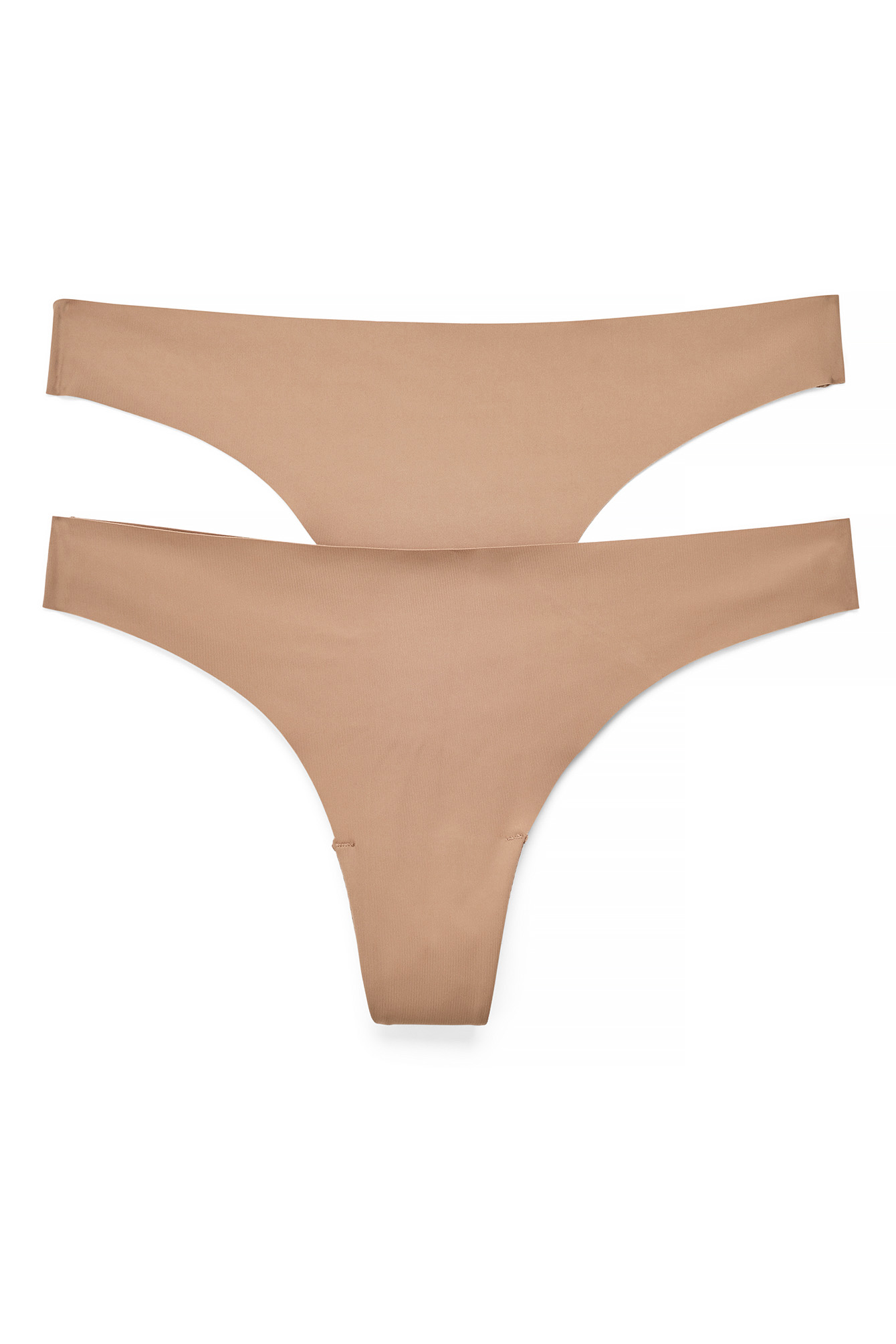 Light Brown 2-pack Invisible Thong