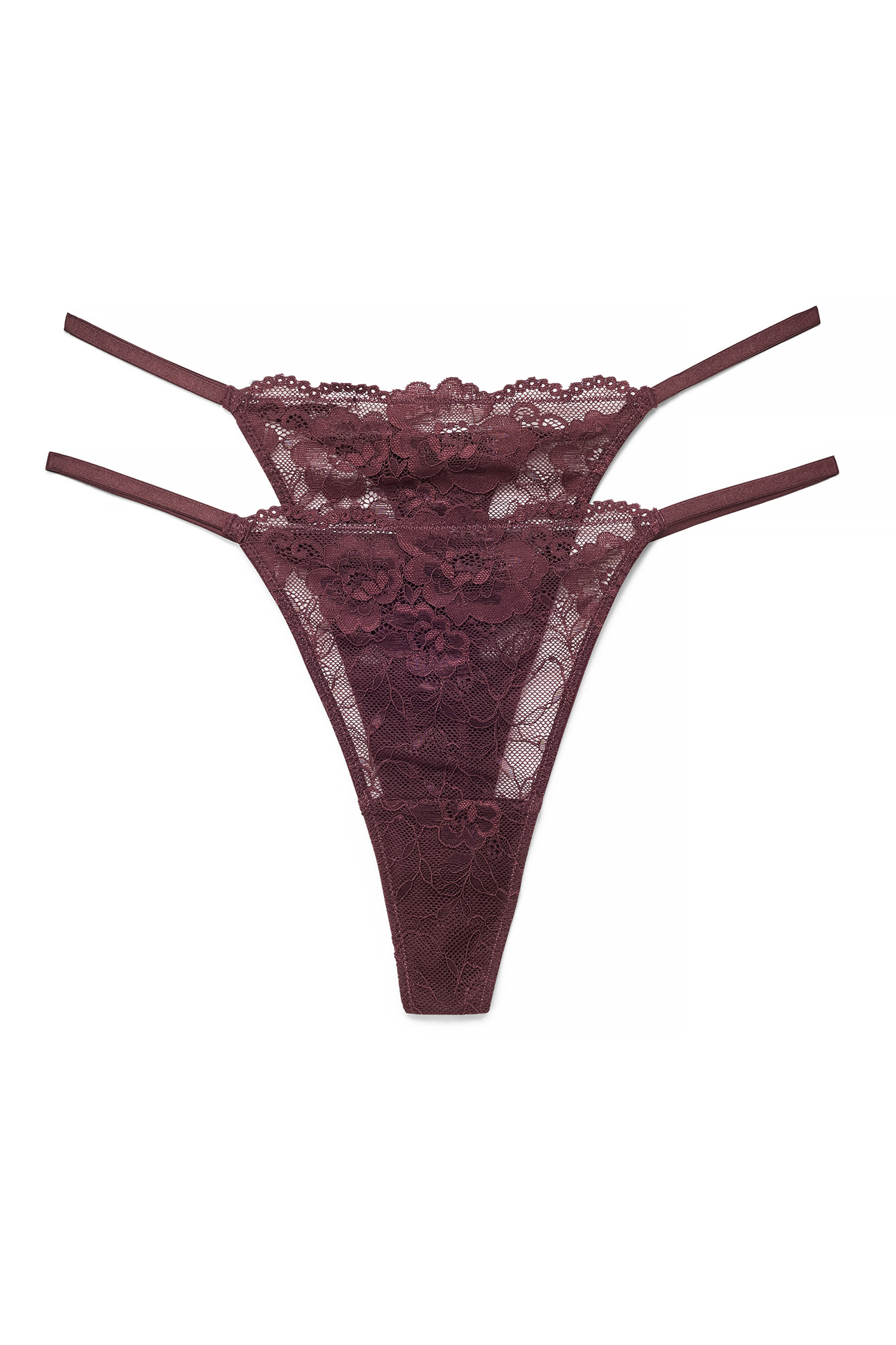 Dark Red 2-pack Tanga Thong