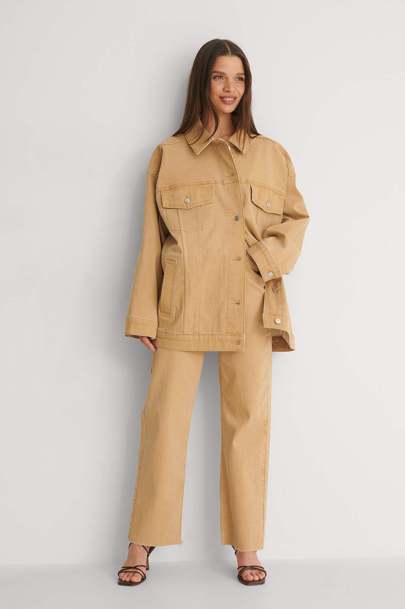 Organic Oversized Colored Denim Jacket 