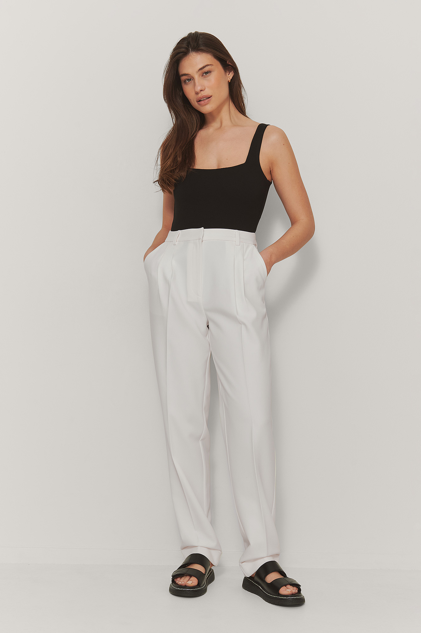 off white suit pants