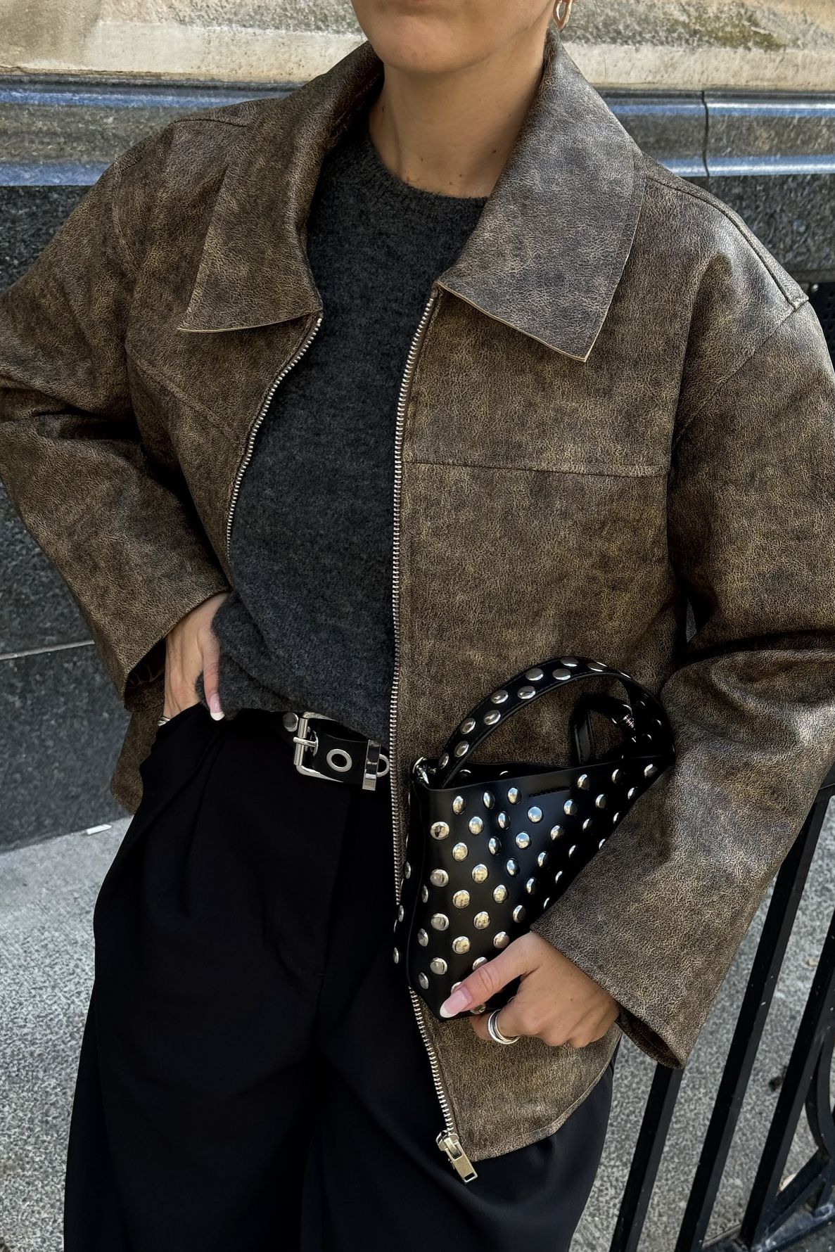 Studded Mini Crossbody Bag Black | NA-KD