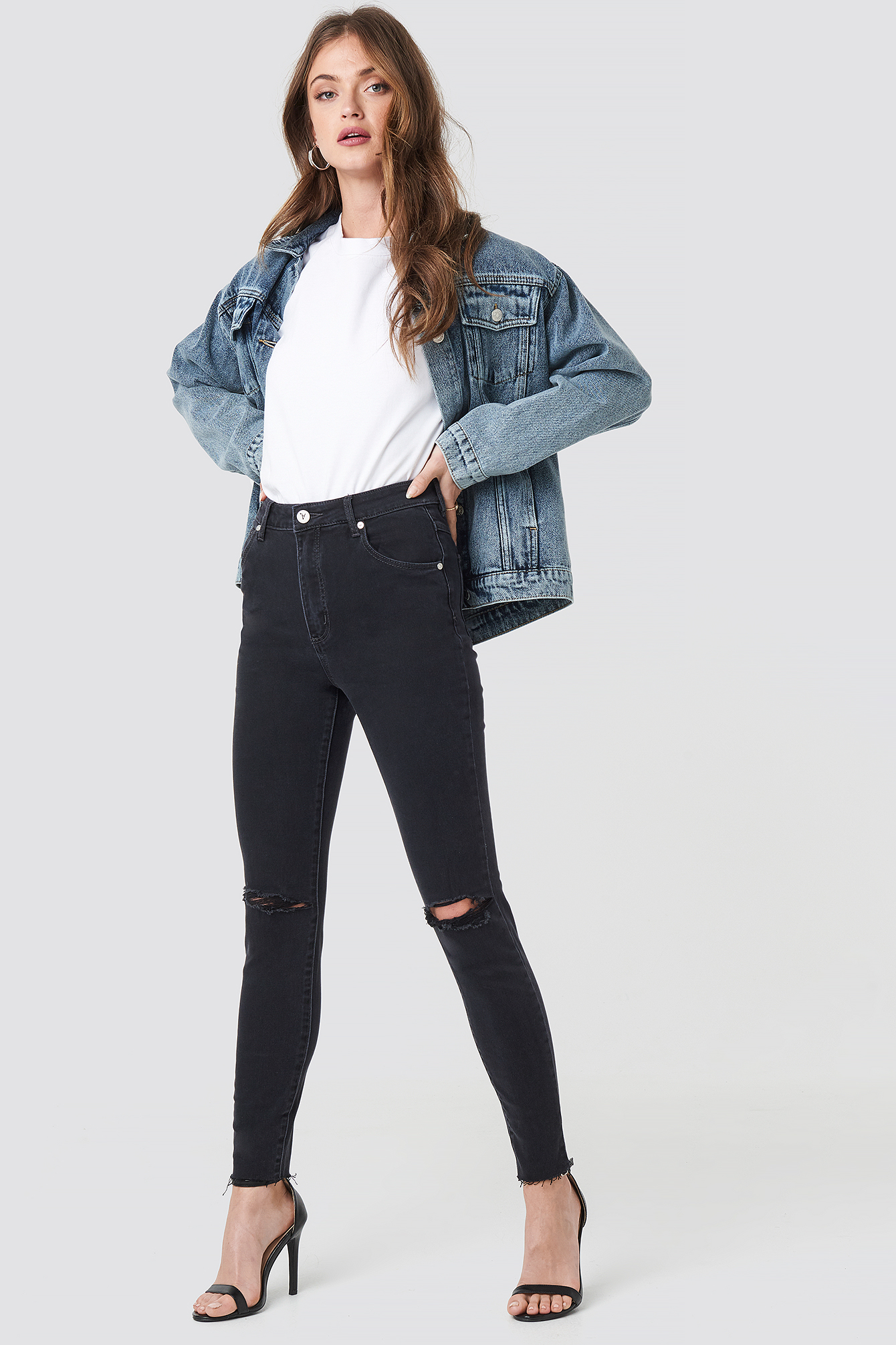 A High Skinny Ankle Basher Jeans Midnight