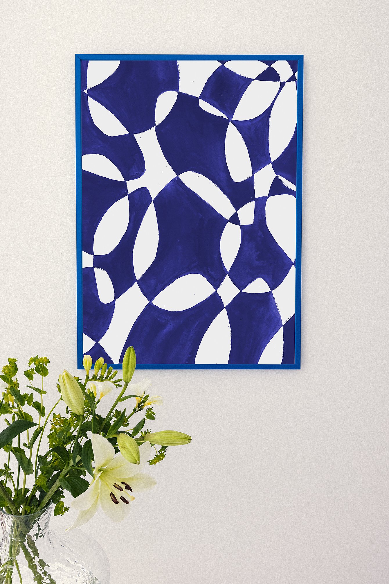 Blue Abstracte poster