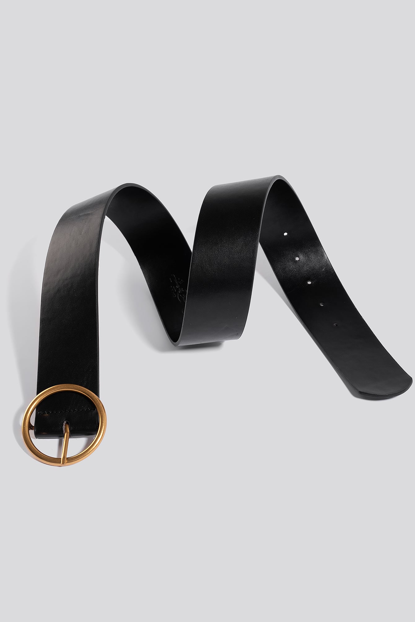 ADORABLE CARO X NA-KD Metal Ring Belt Black