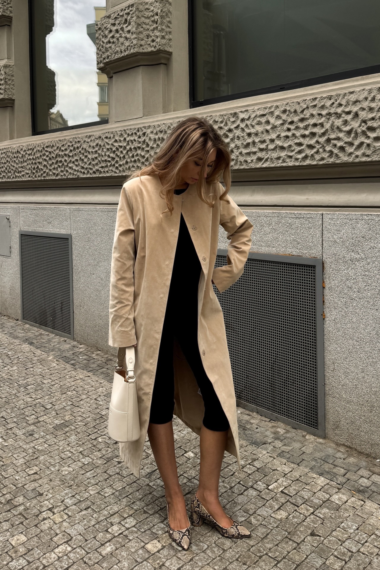 Tailored Faux Suede Jacket Beige | NA-KD