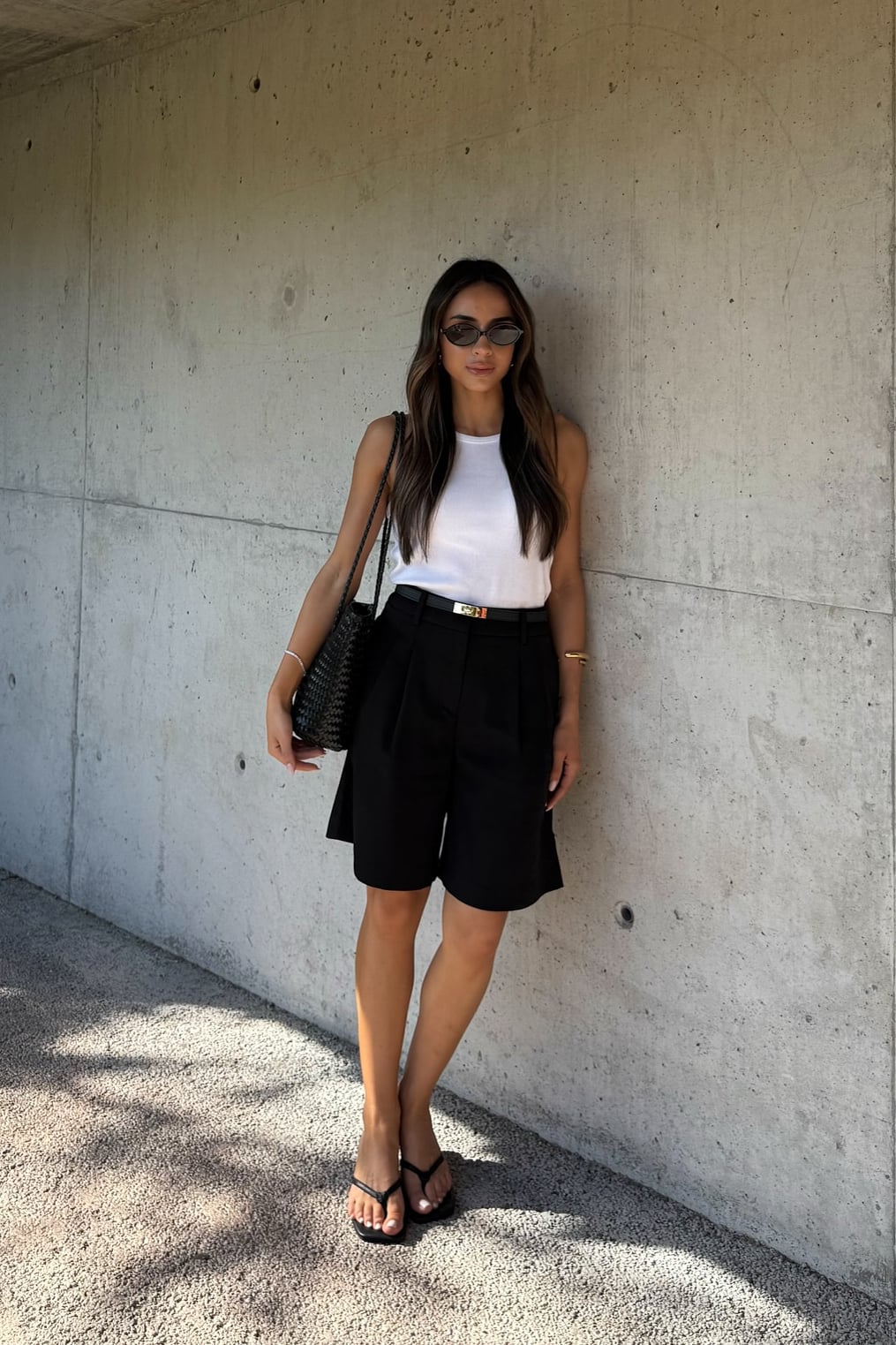 Wide leg shorts