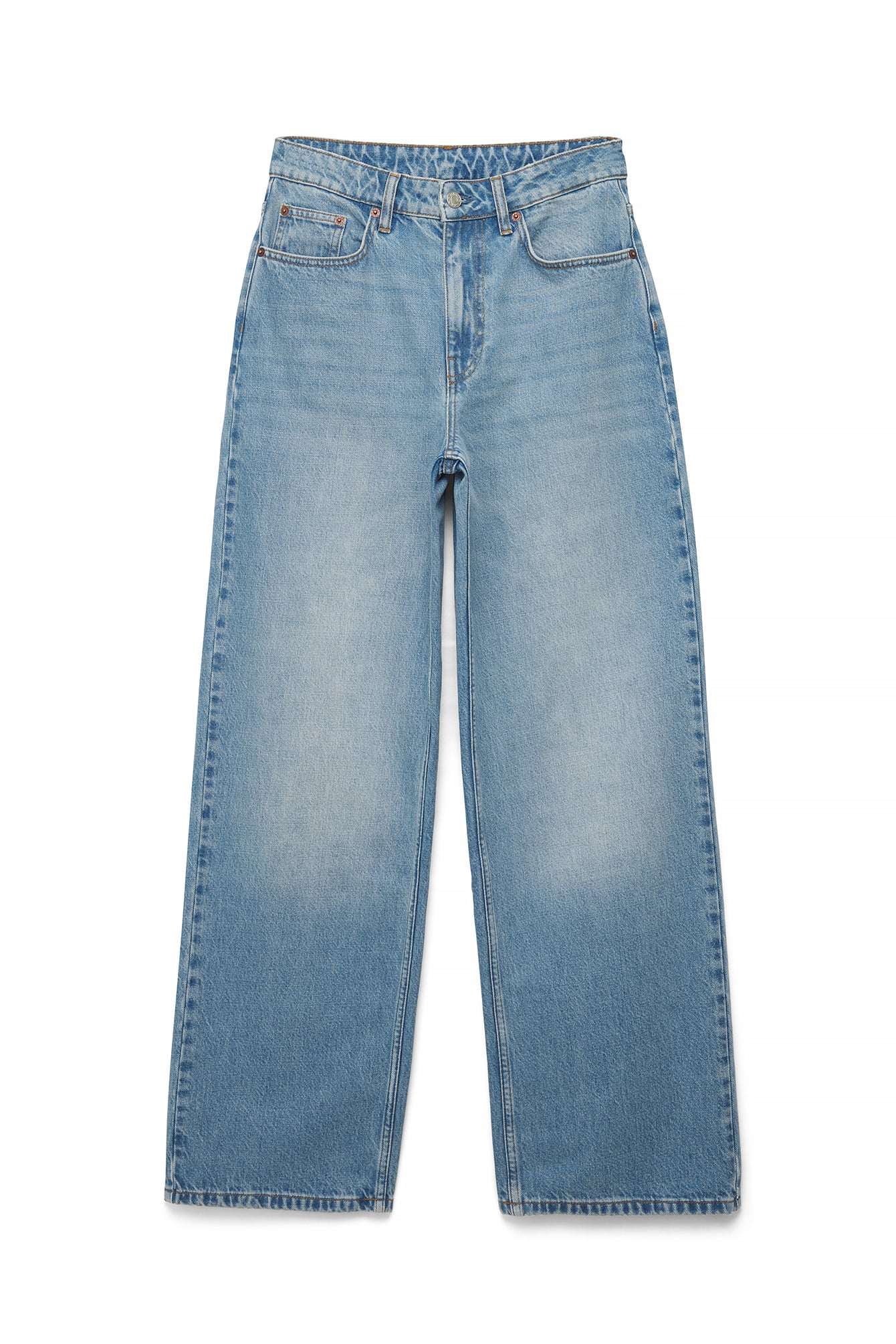 Light Blue Alley High Waist Wide Jeans