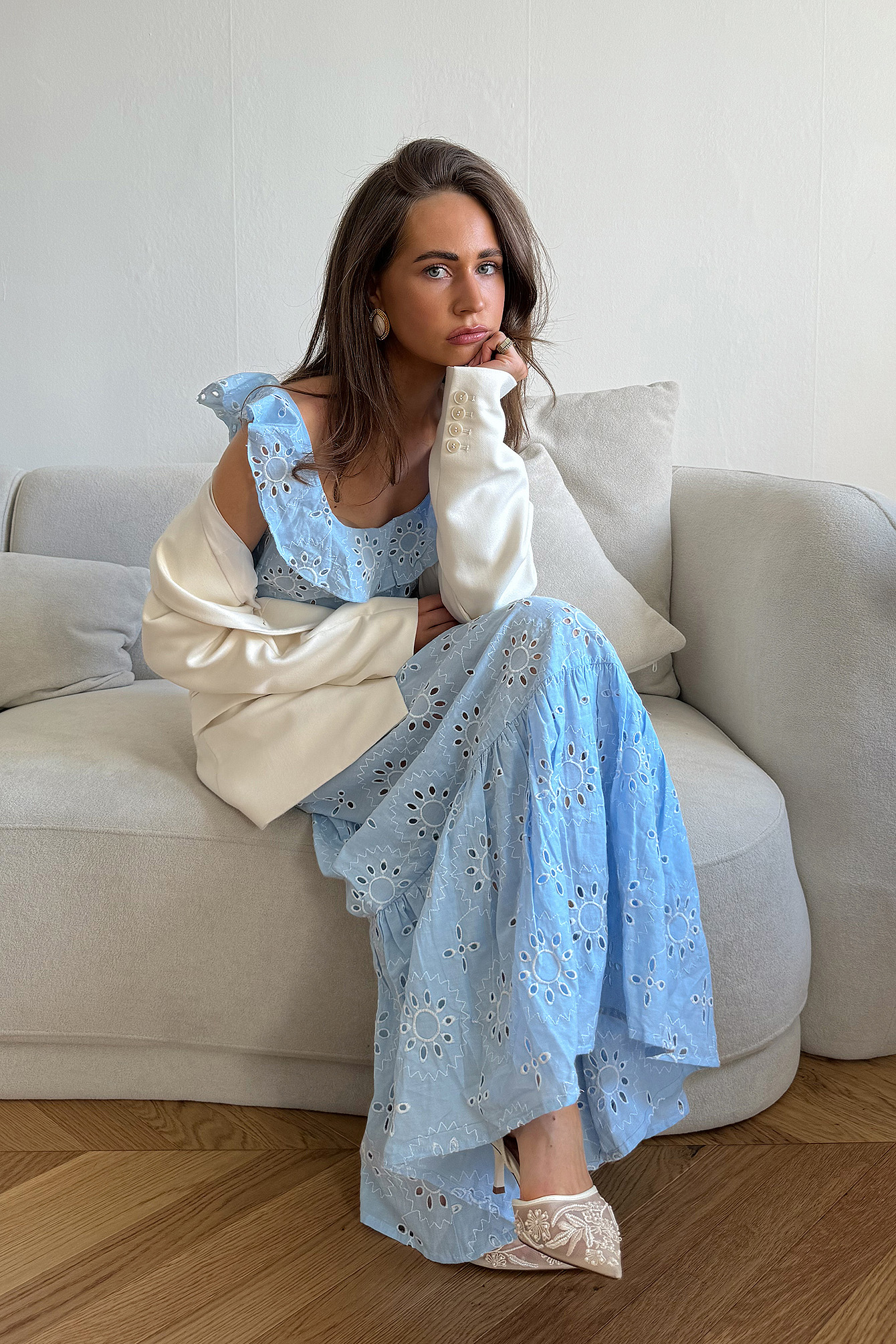 Womens Blue Summer Maxi Dresses | NA-KD
