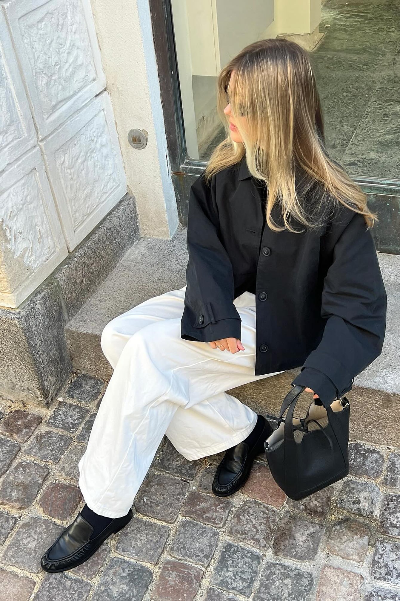 Boxy Short Trenchcoat Black | NA-KD