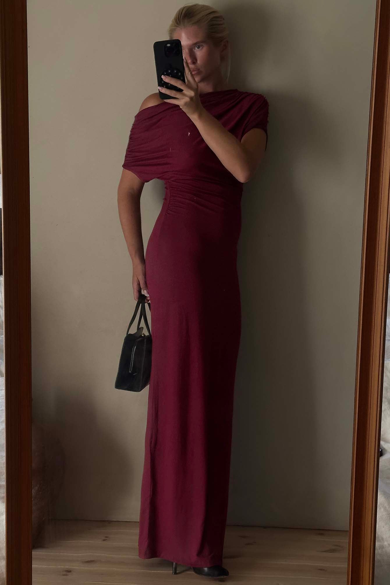 nakd burgundy dress Nadine Merabi Lydia Burgundy Dress 14