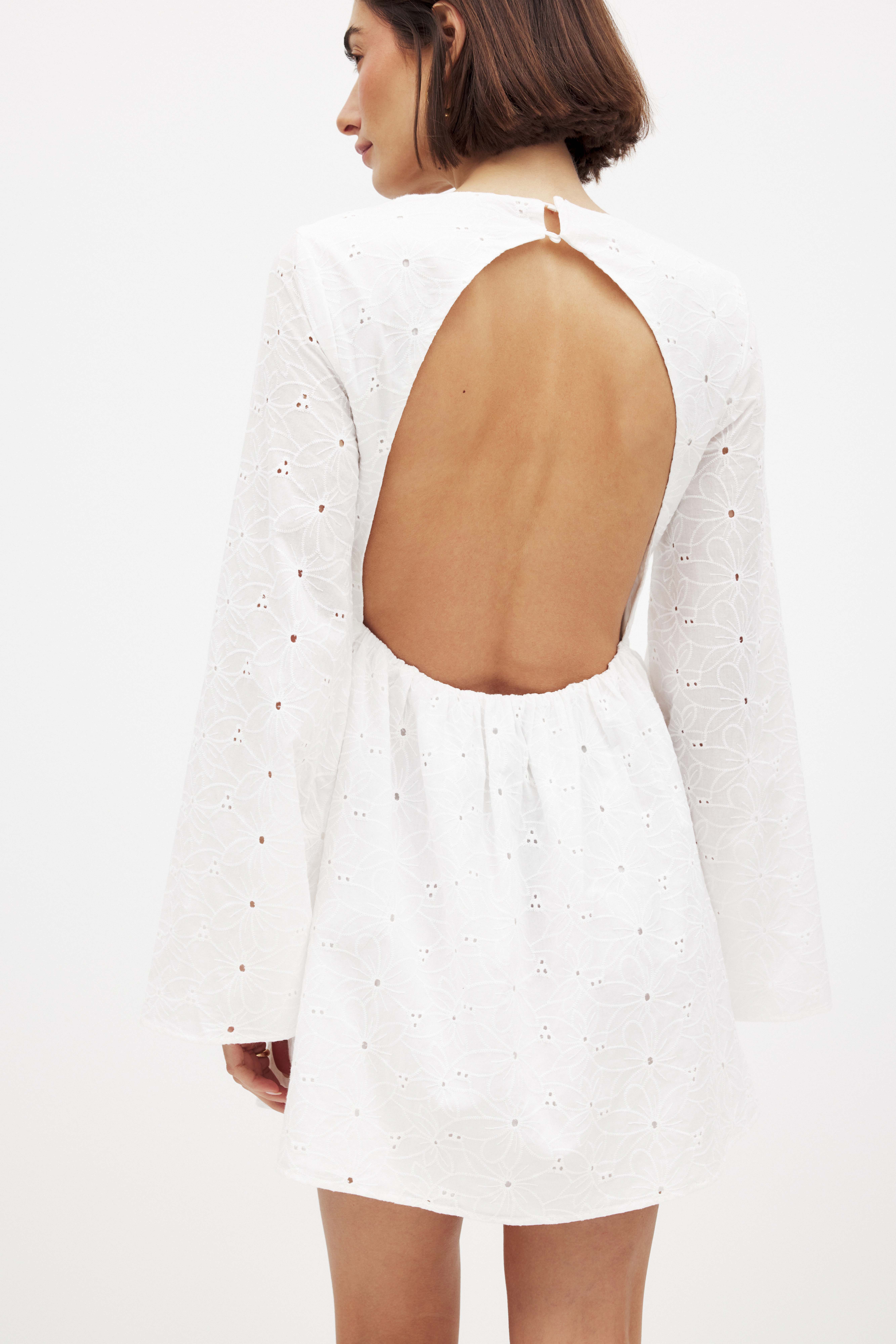 Womens White Open Back Dresses | NA-KD Womens White Open Back Dresses | NA-KD