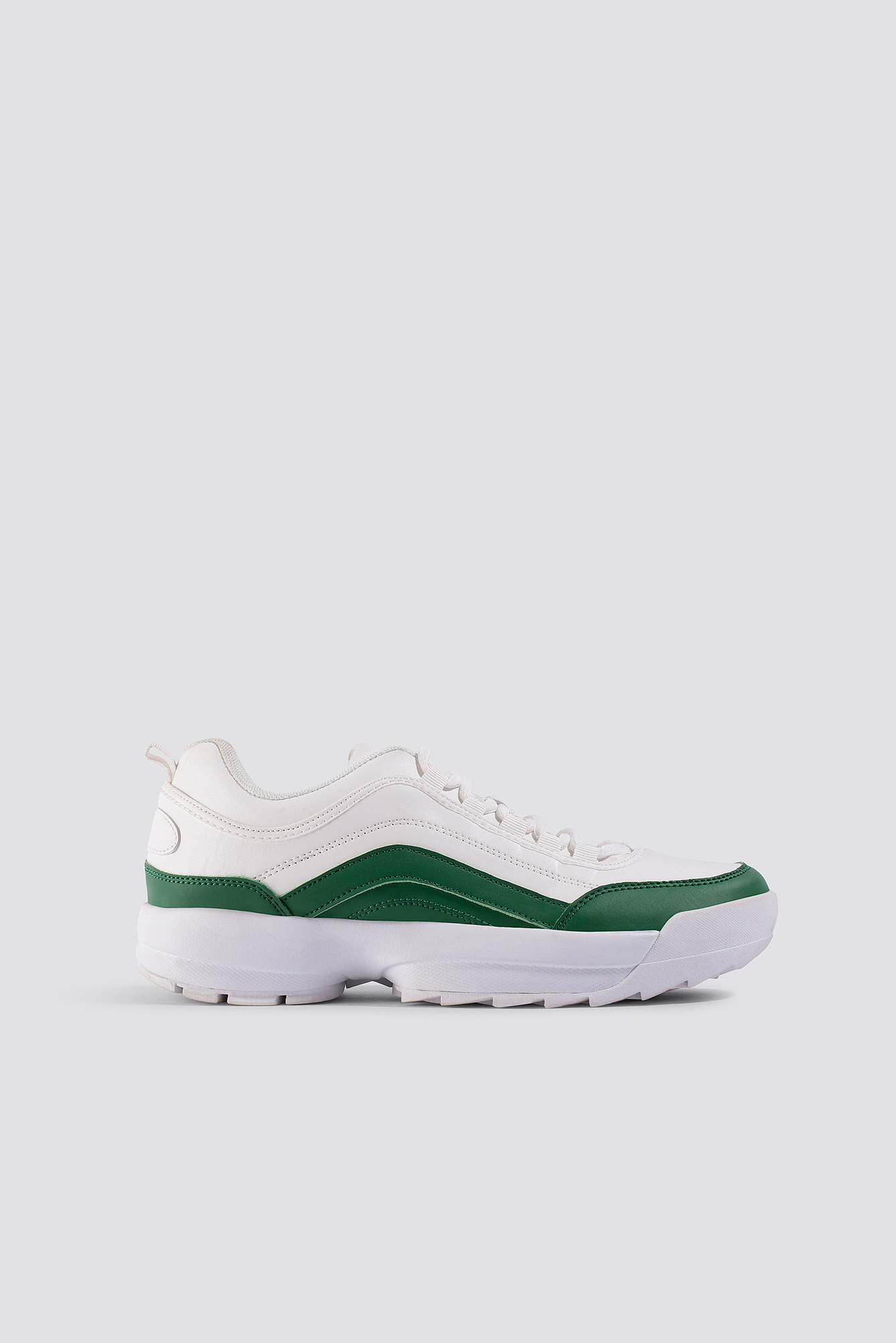 Contrast Sneaker White/green