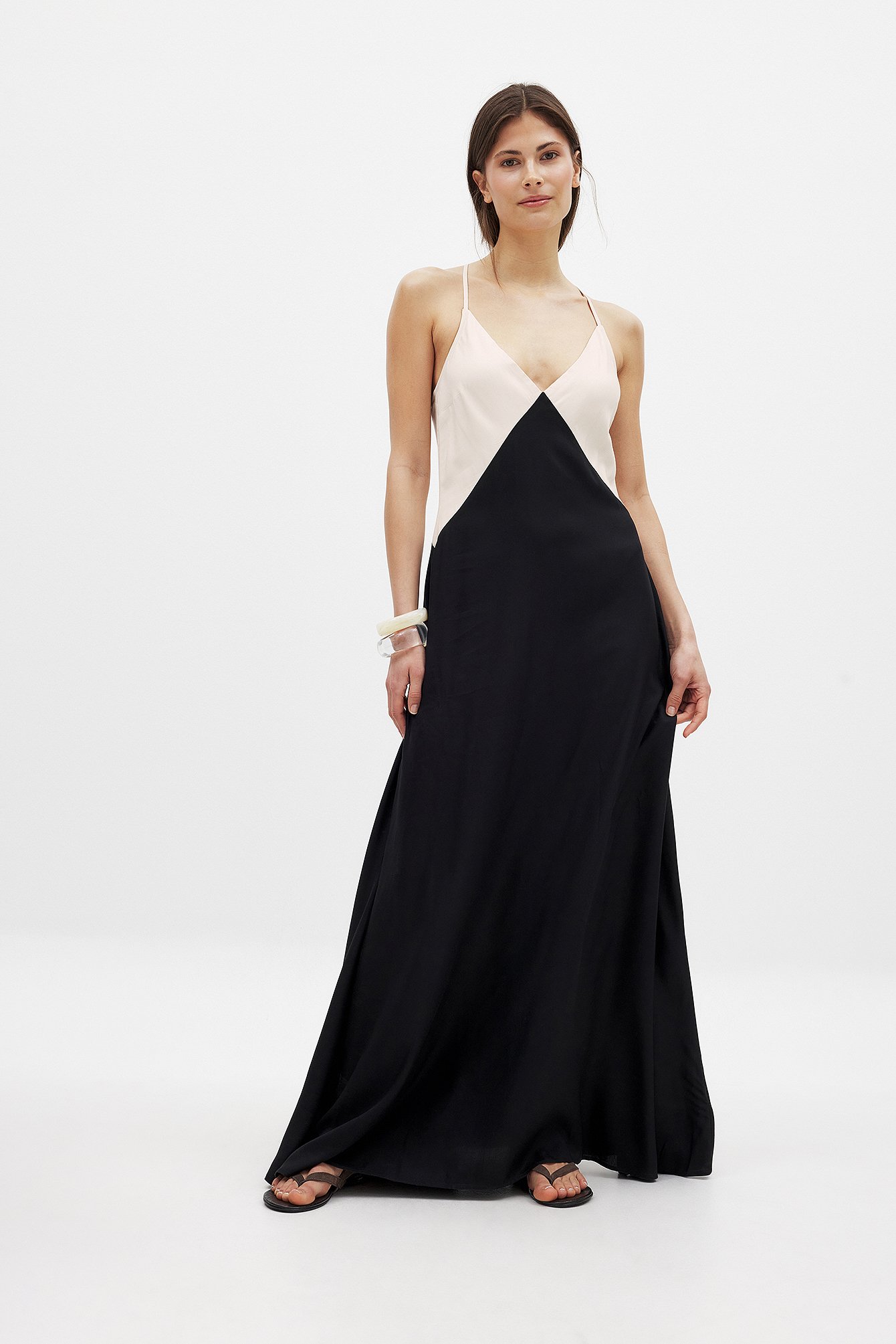 Claire Rose x NA-KD Back Detail Maxi Dress - Evening Dresses - Black - EU 44 - NA-KD / NAKD
