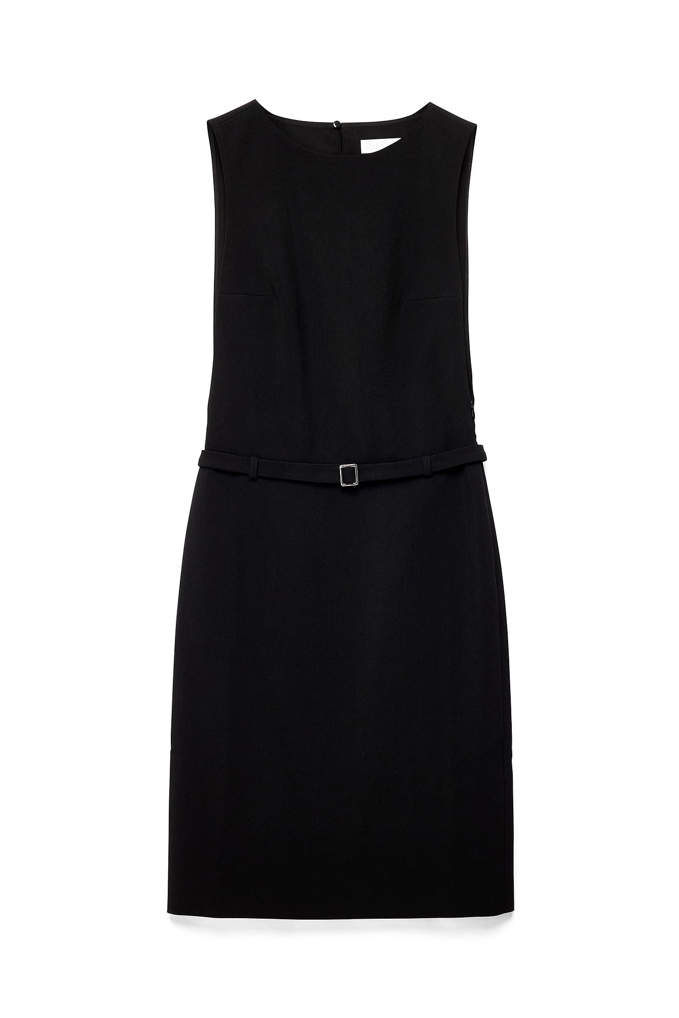 Black Back Detail Midi Dress