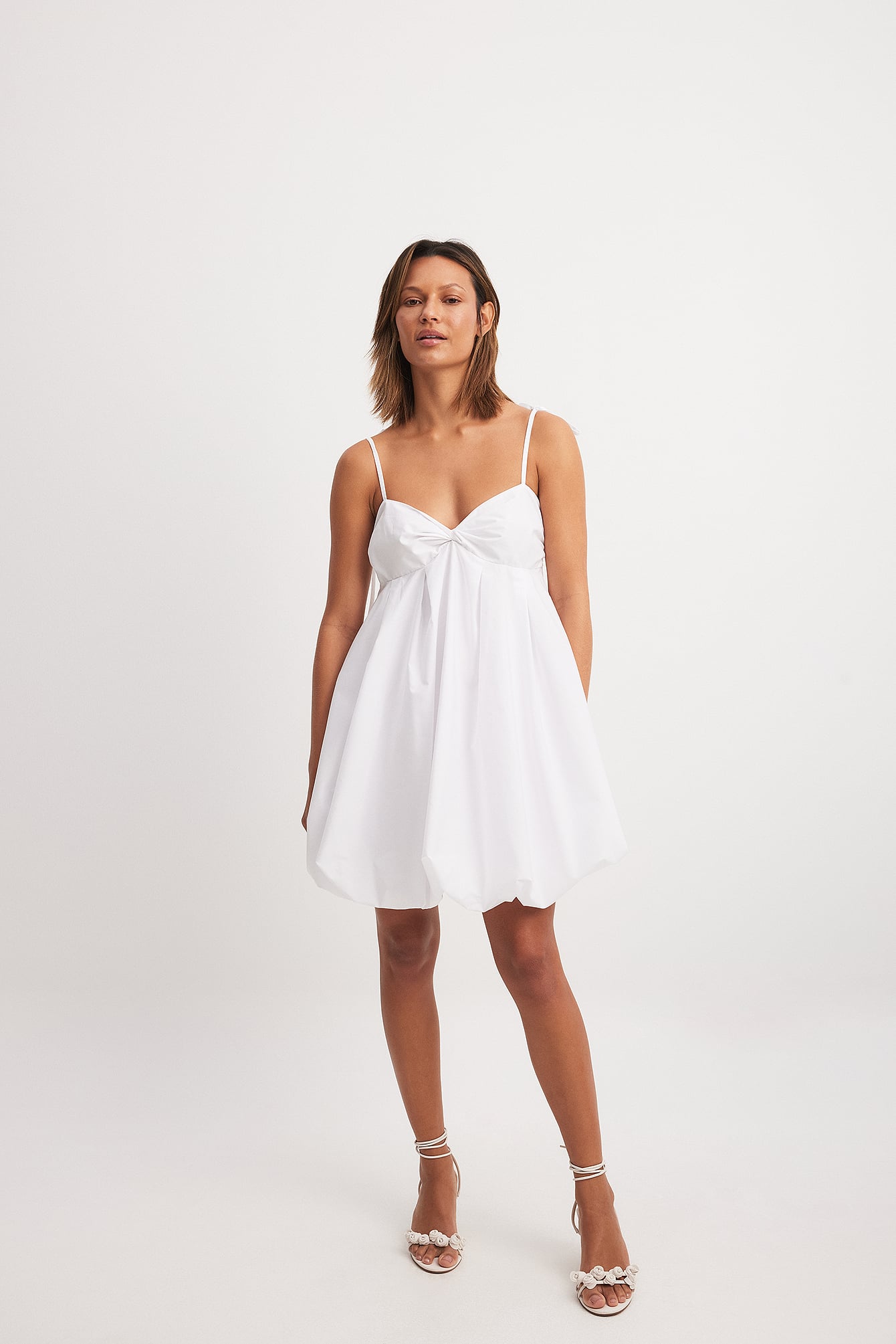 Balloon Mini Dress White | NA-KD Balloon Mini Dress White | NA-KD