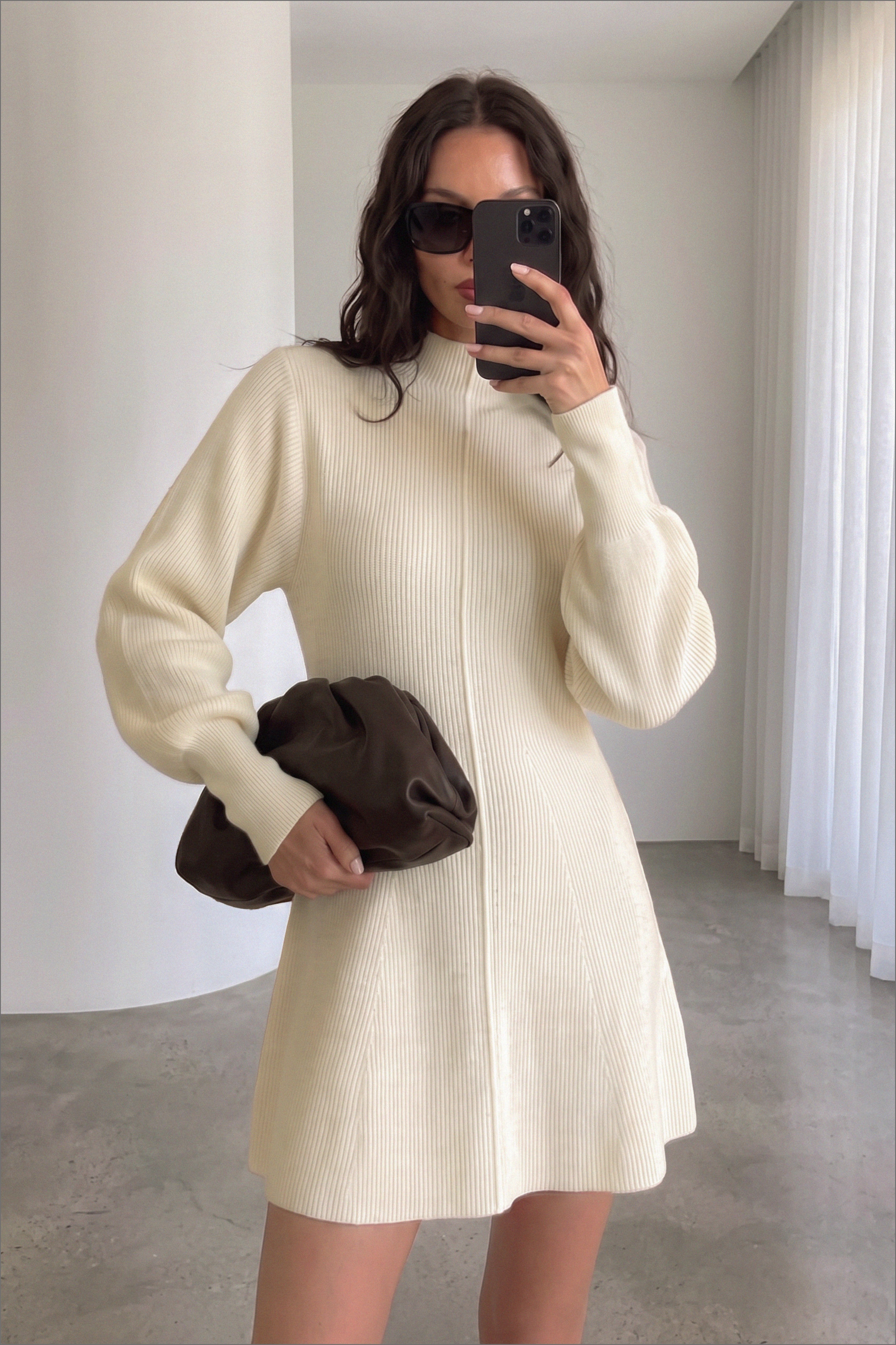 nakd long sleeve knitted dress Women's Sweater Dresses & Knit Dresses Zebra