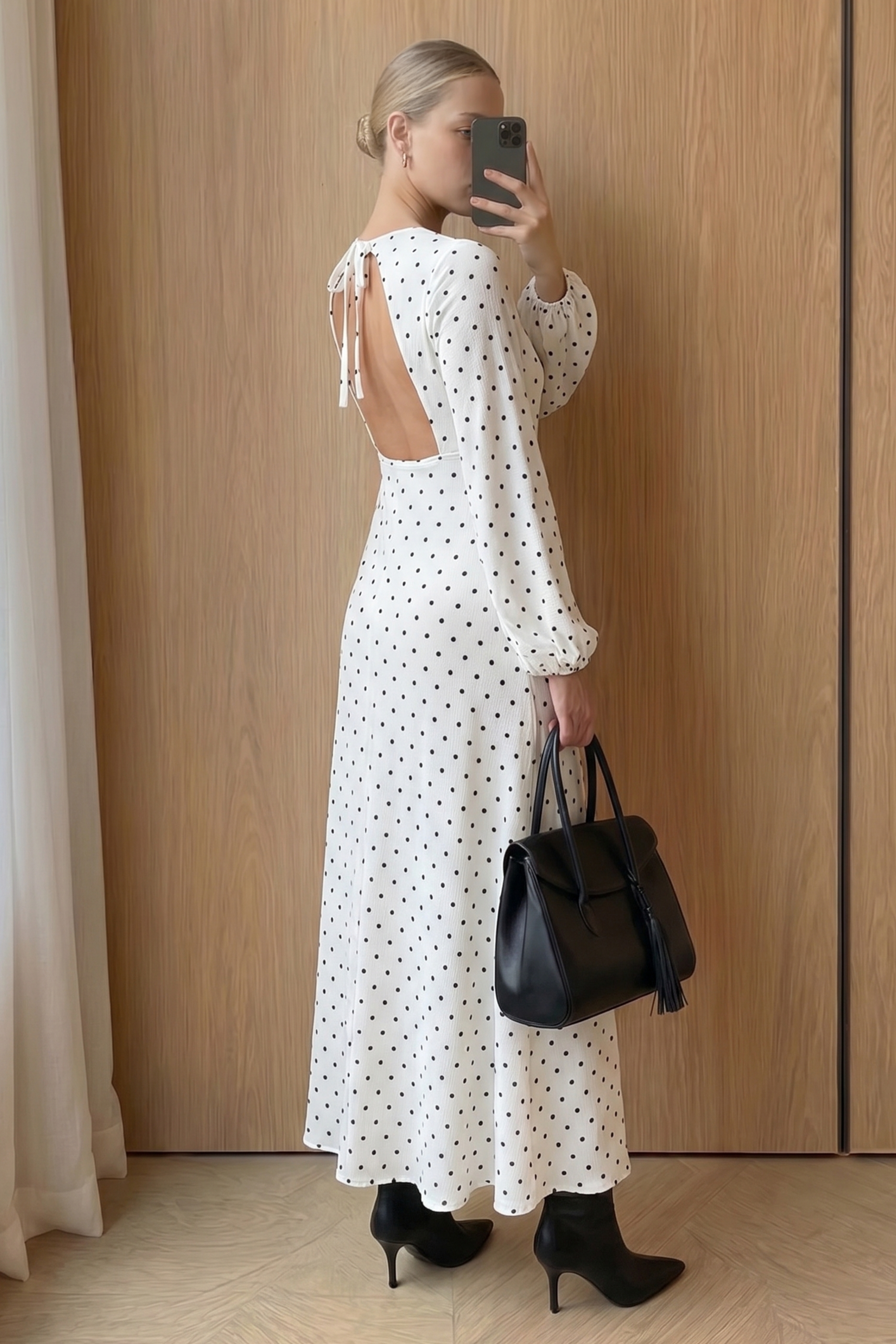 long sleeve khaki dress Khaki Printed Long Sleeve Wrap Midi Dress – AX Paris