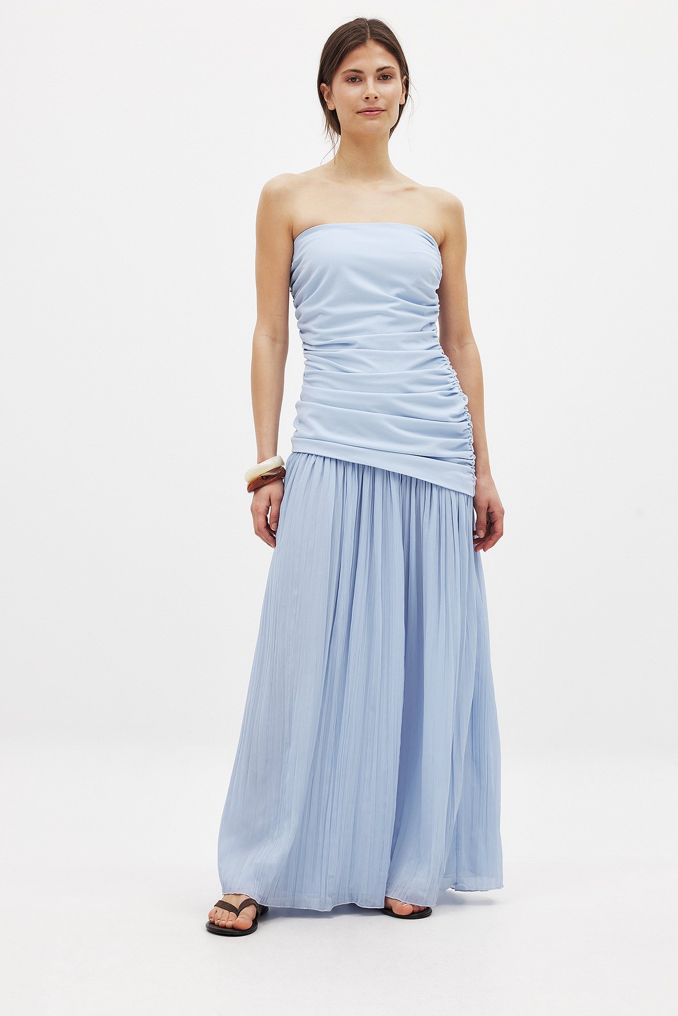 nakd fashion blue dress Satin Mermaid Maxi Dress Blue