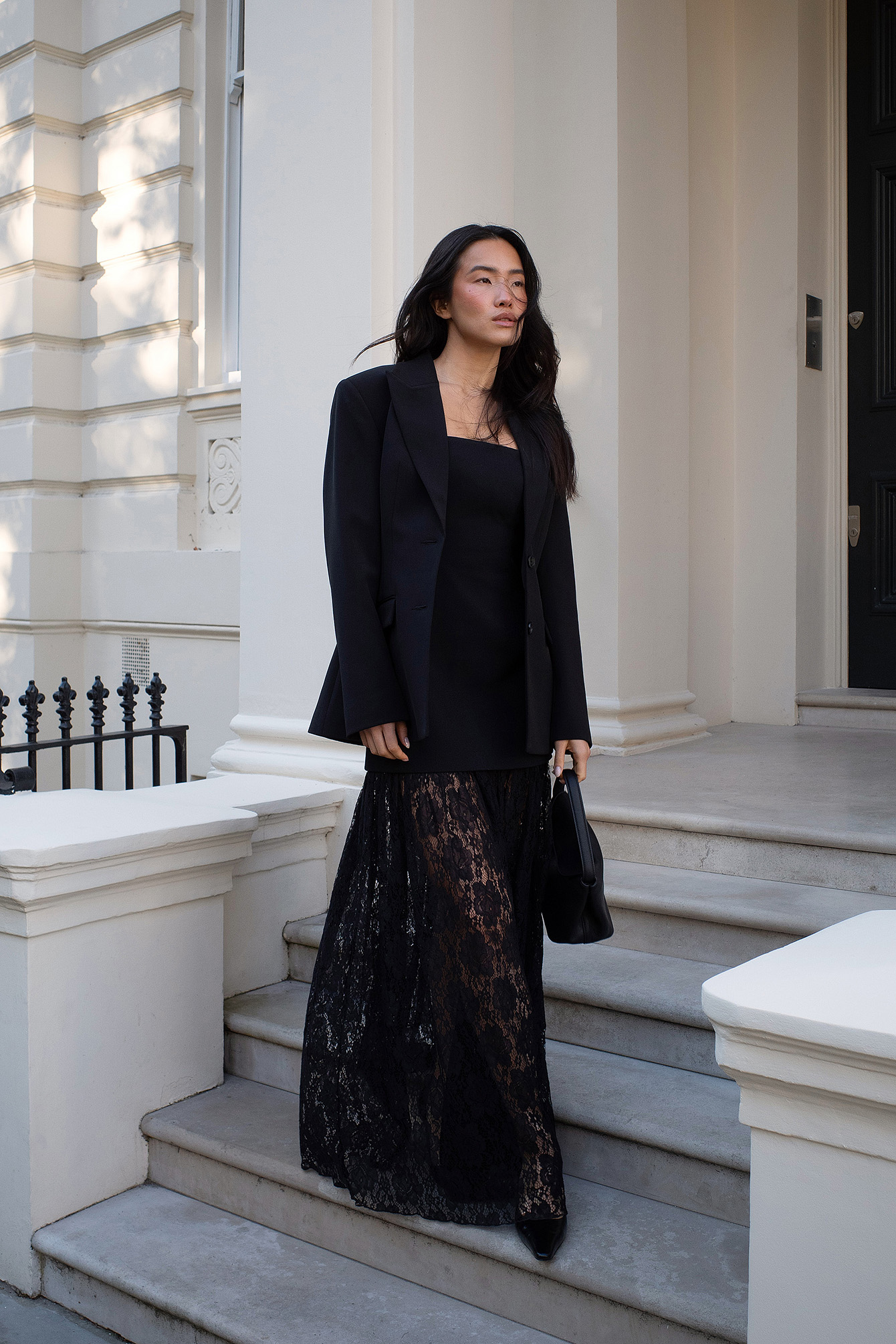 Bandeau Sculptural Lace Skirt Dress - Strapless Dresses - Black - EU 38 Bandeau Sculptural Lace Skirt Dress - Strapless Dresses - Black - EU 38