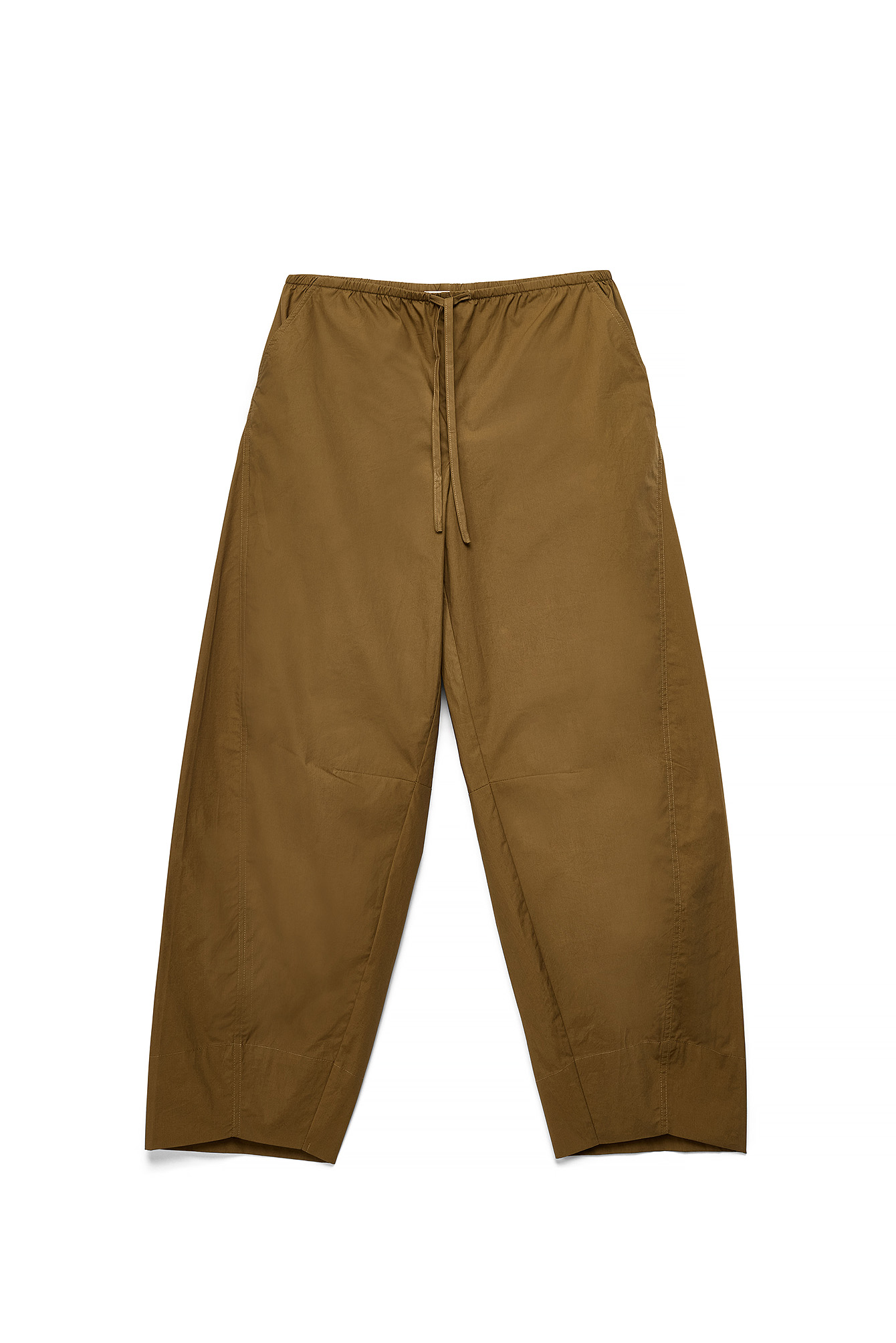 Pantalón de algodón con pernera de barril - Pantalones wide leg - Green - EU 32 - NA-KD / NAKD
