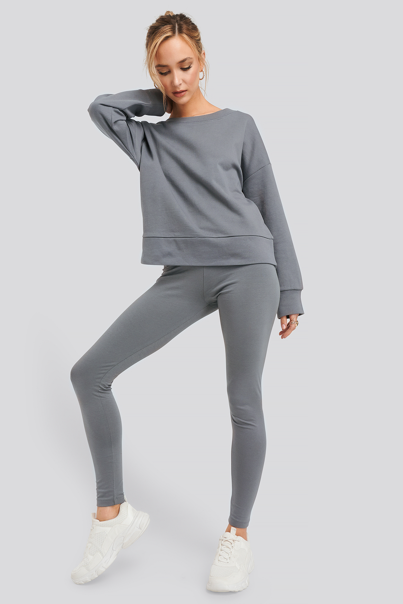 Basic Highwaist Leggings Dark Grey