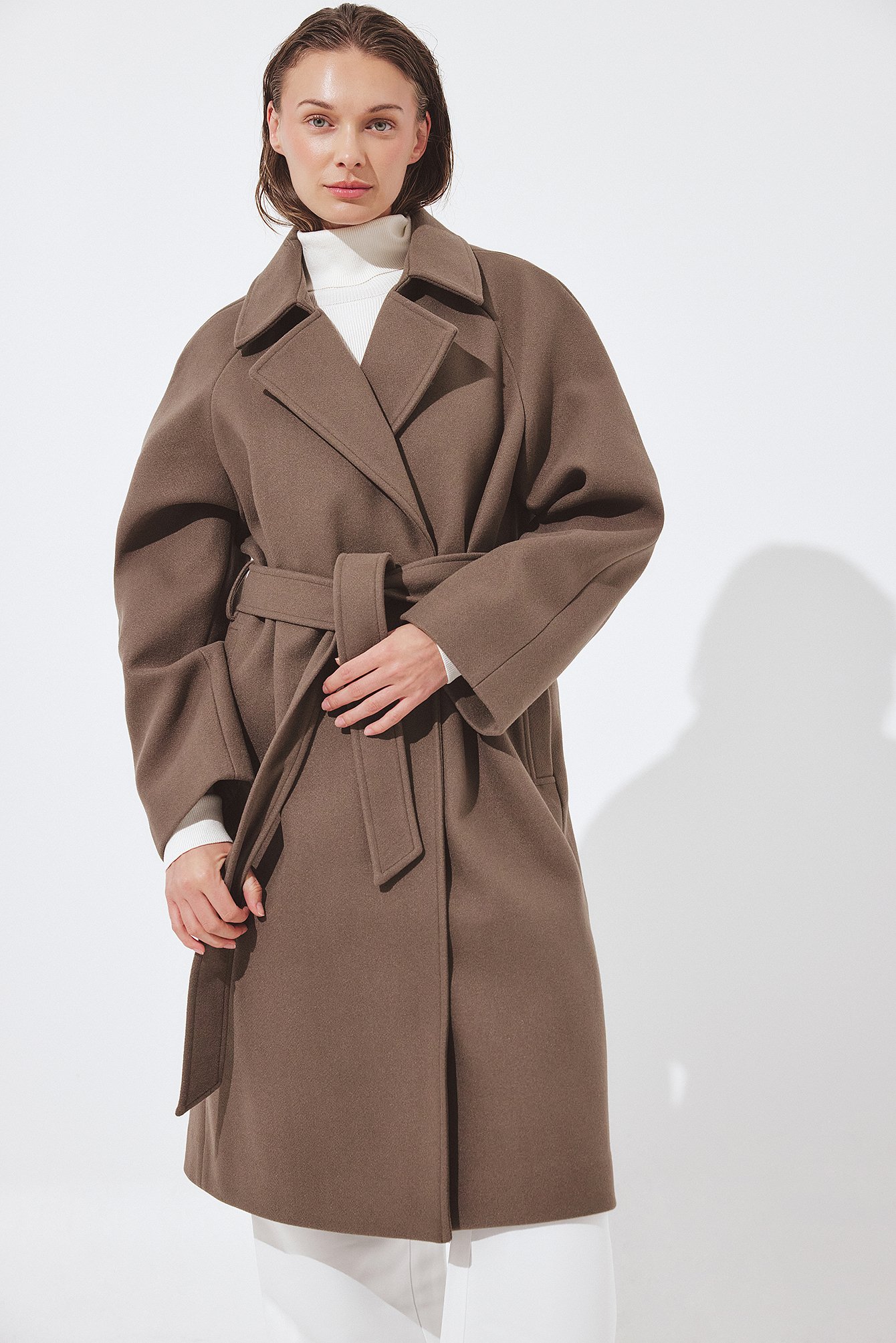 Belted Coat Brown NA-KD