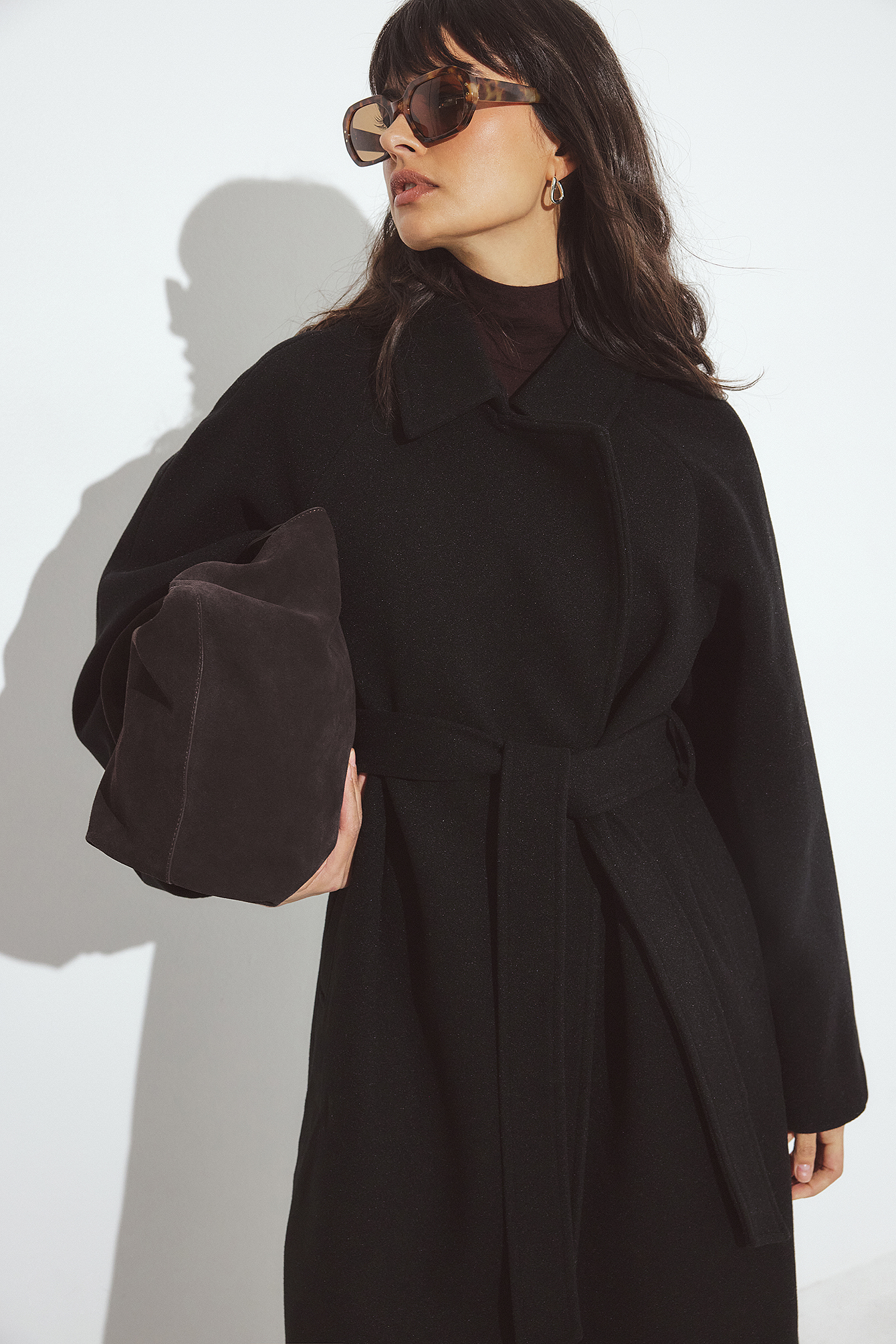 Belted Coat - Coats - Black - EU 42 - NA-KD / NAKD