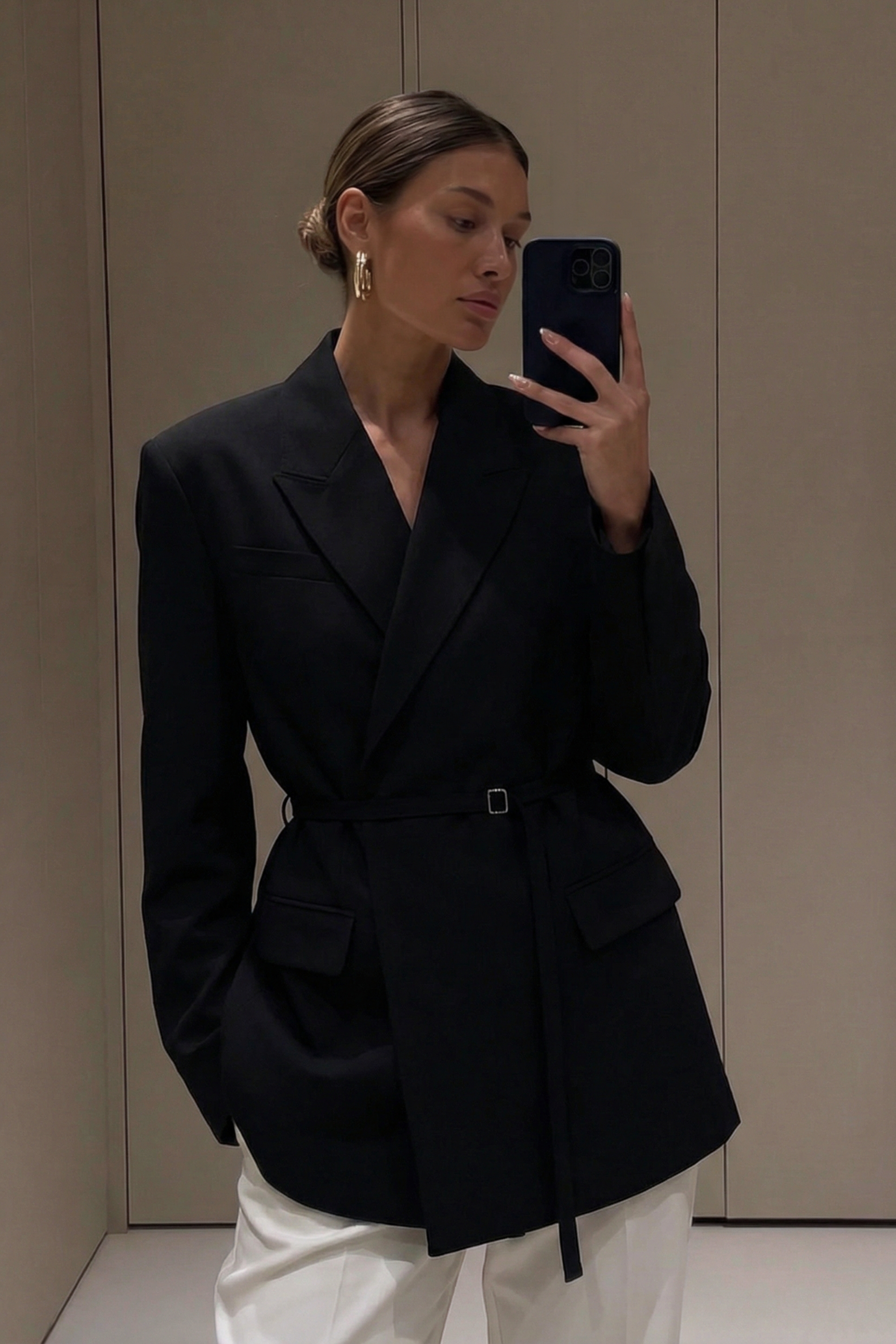 Americana regular con cinturón - Belted Blazers - Black - EU 32 - NA-KD / NAKD