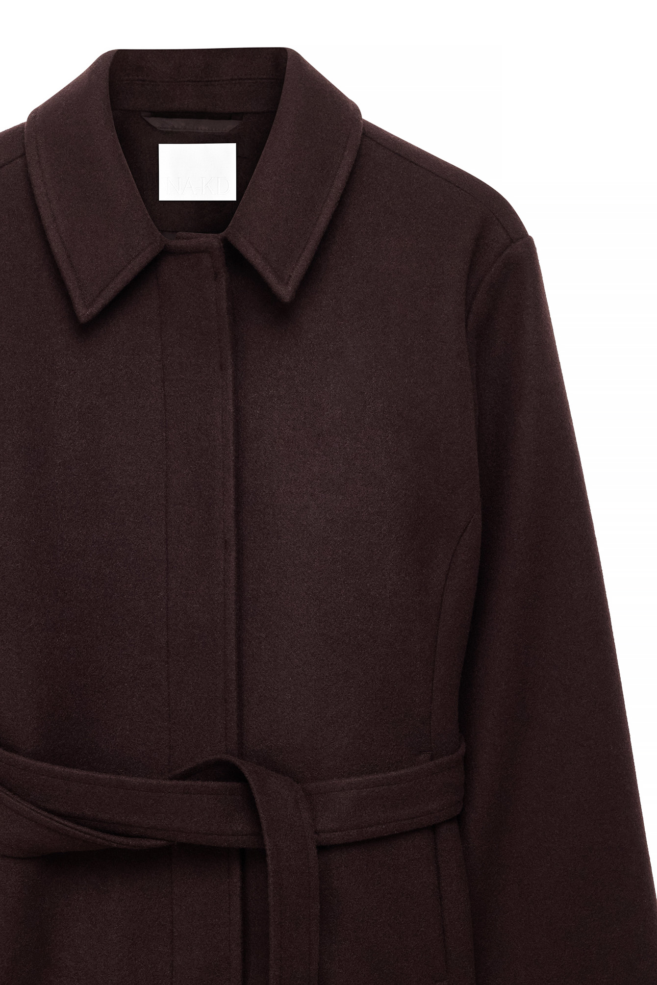 Oversized Wool Blend Short Coat Black | NA-KD