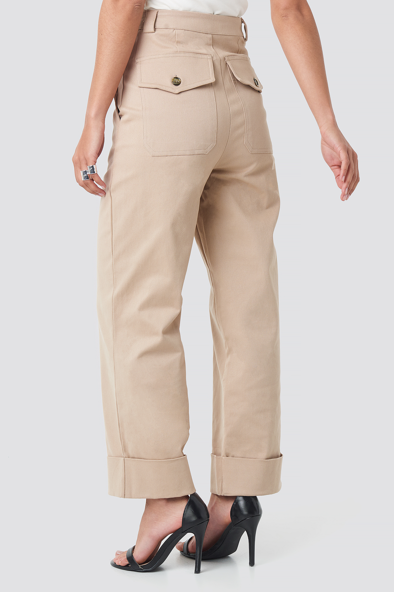 Straight Cut Pants Beige | na-kd.com