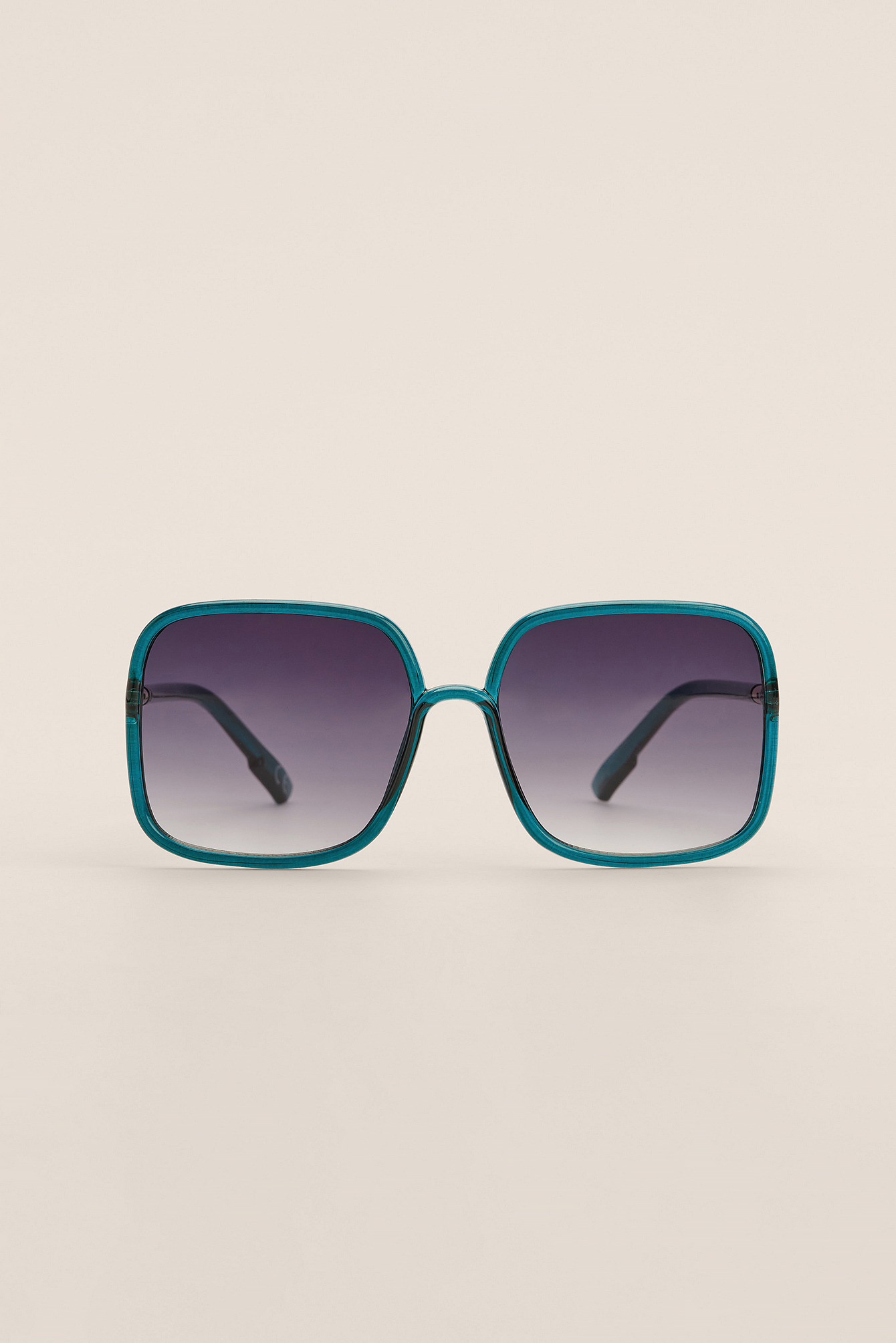 Big Frame Slim Template Sunglasses Turquoise