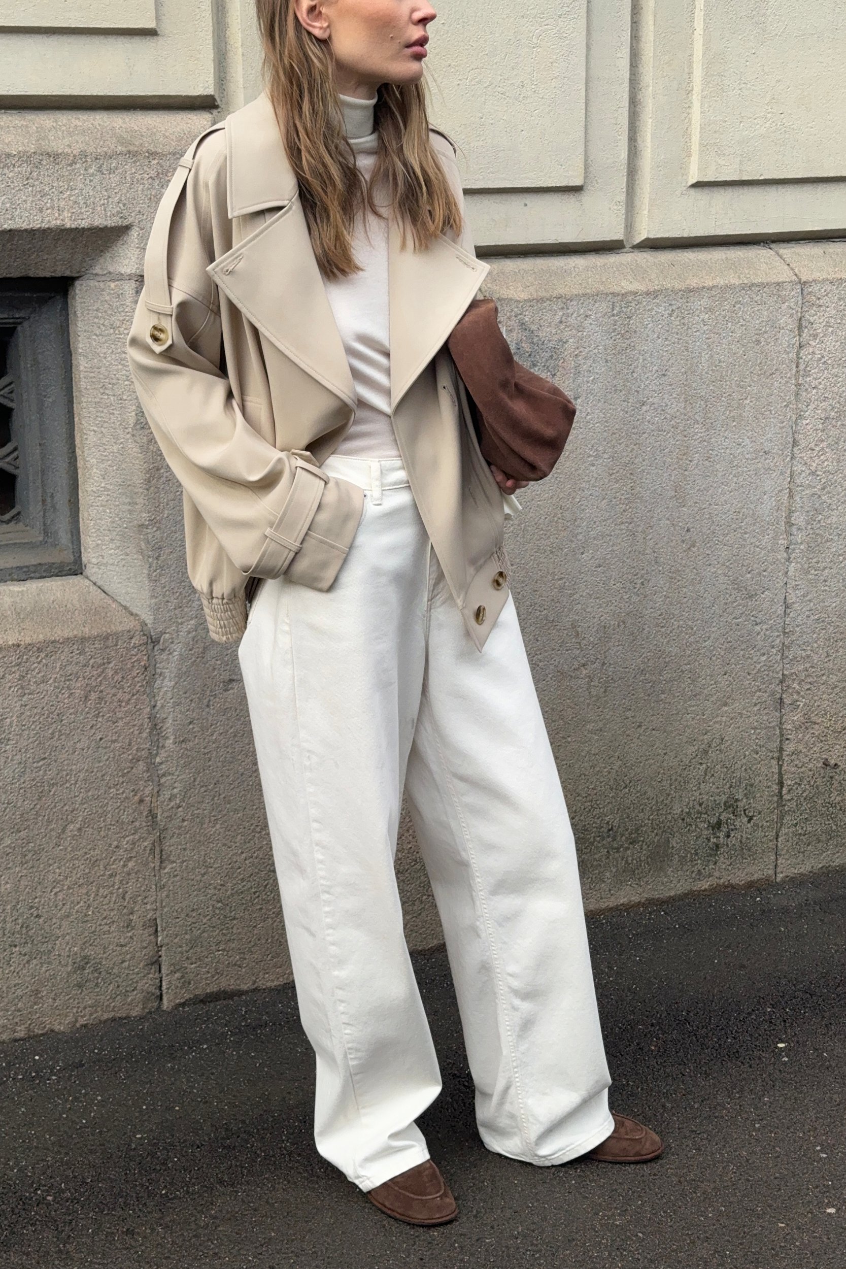 NA-KD Bomber trenchjas - Trenchcoats - Beige - EU 32 - NA-KD / NAKD