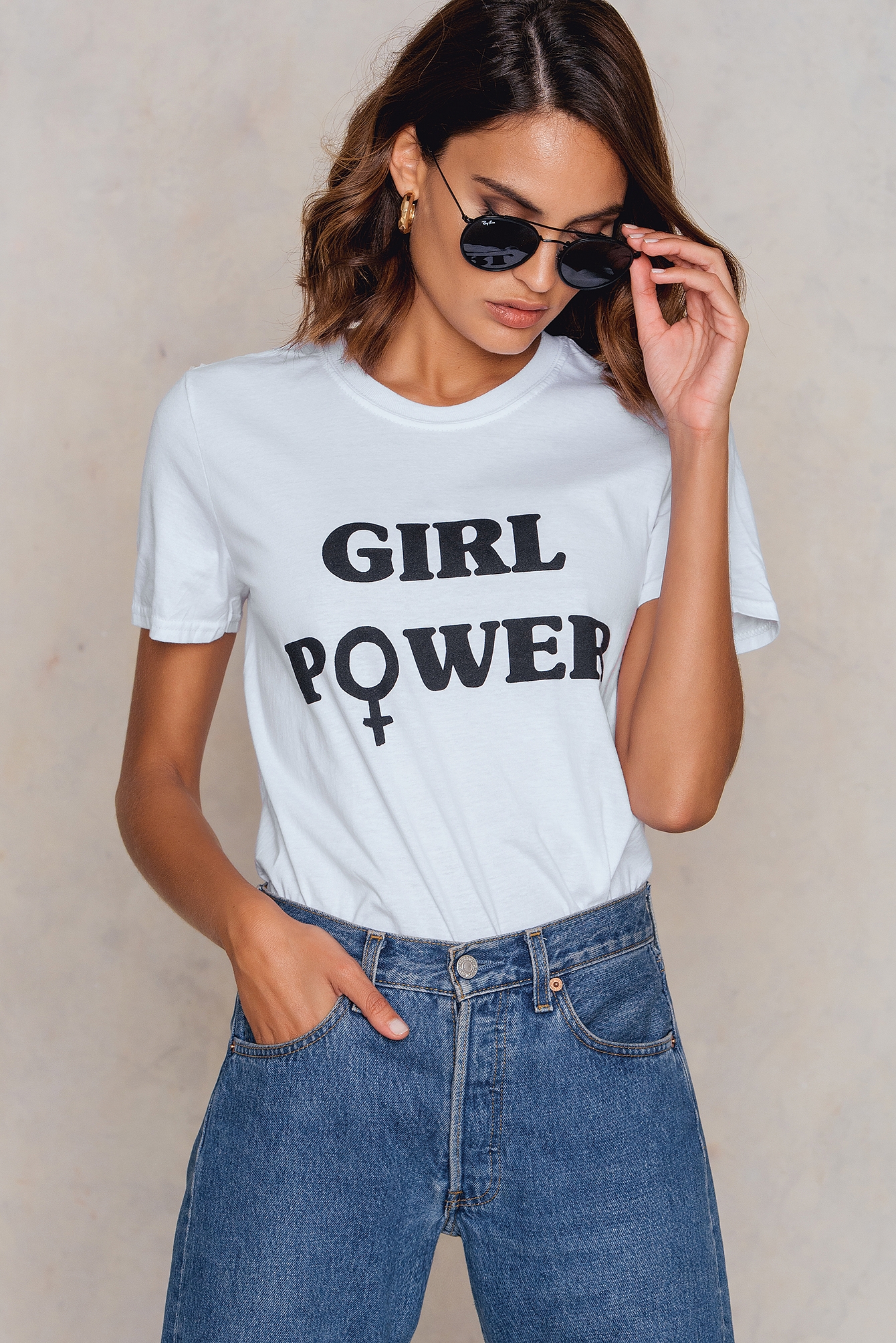 Girl Power Tee White NAKD