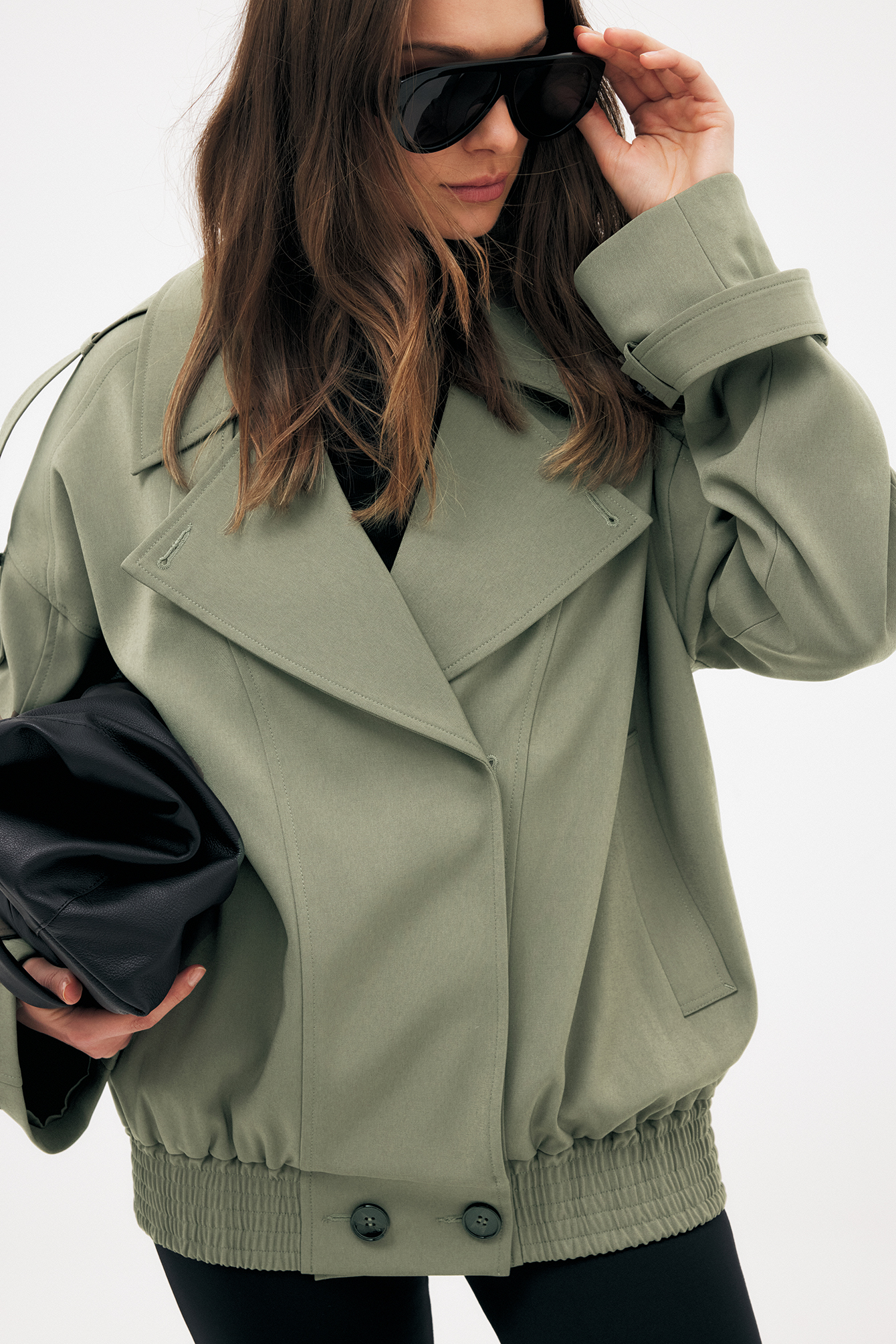 Bomber-trenchcoat - Trenchcoats - Grön - EU 32 - NA-KD / NAKD