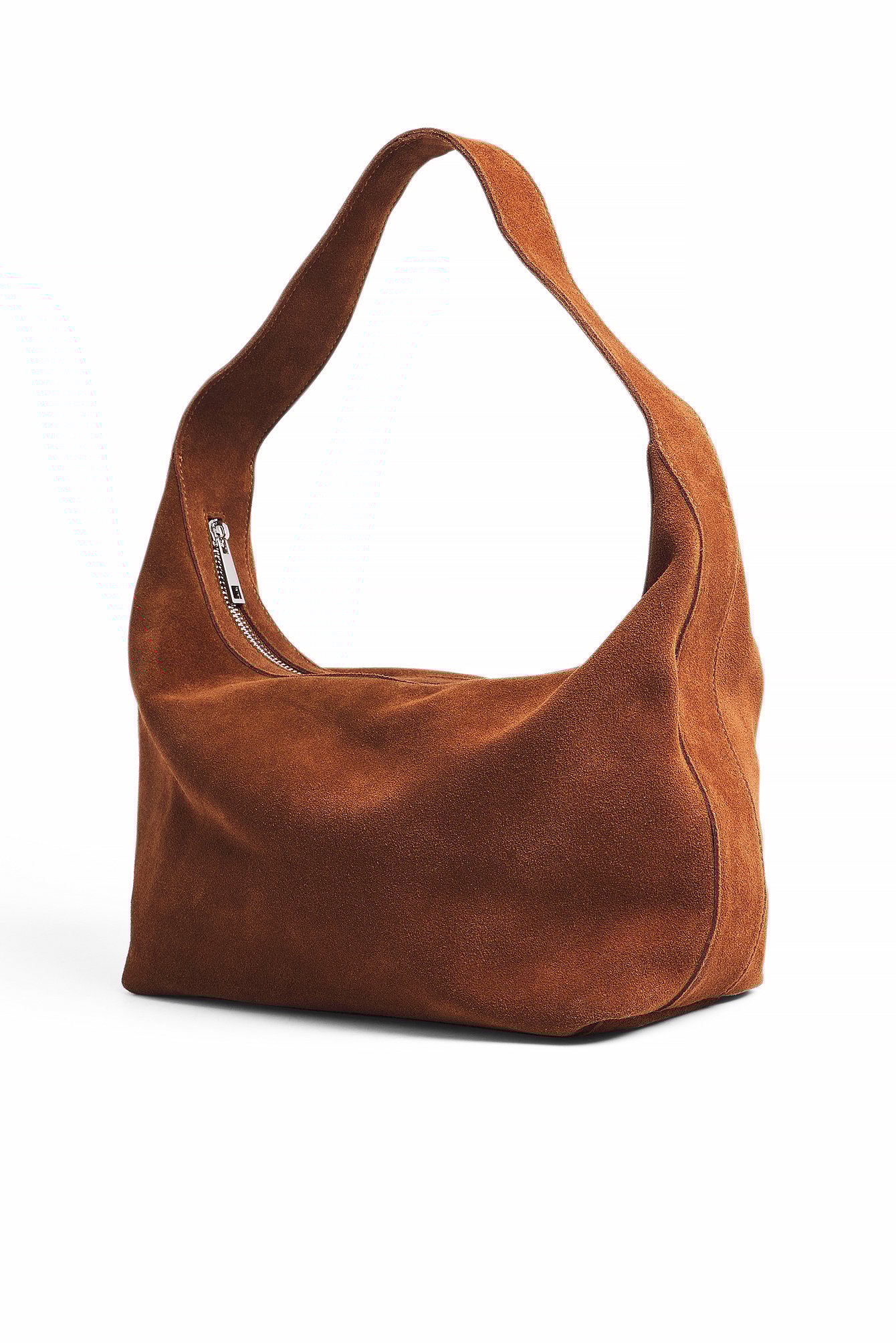 北欧発★NA-KD★ラウンドスウェード バッグ Suede Rounded Bag Grey | NA-KD