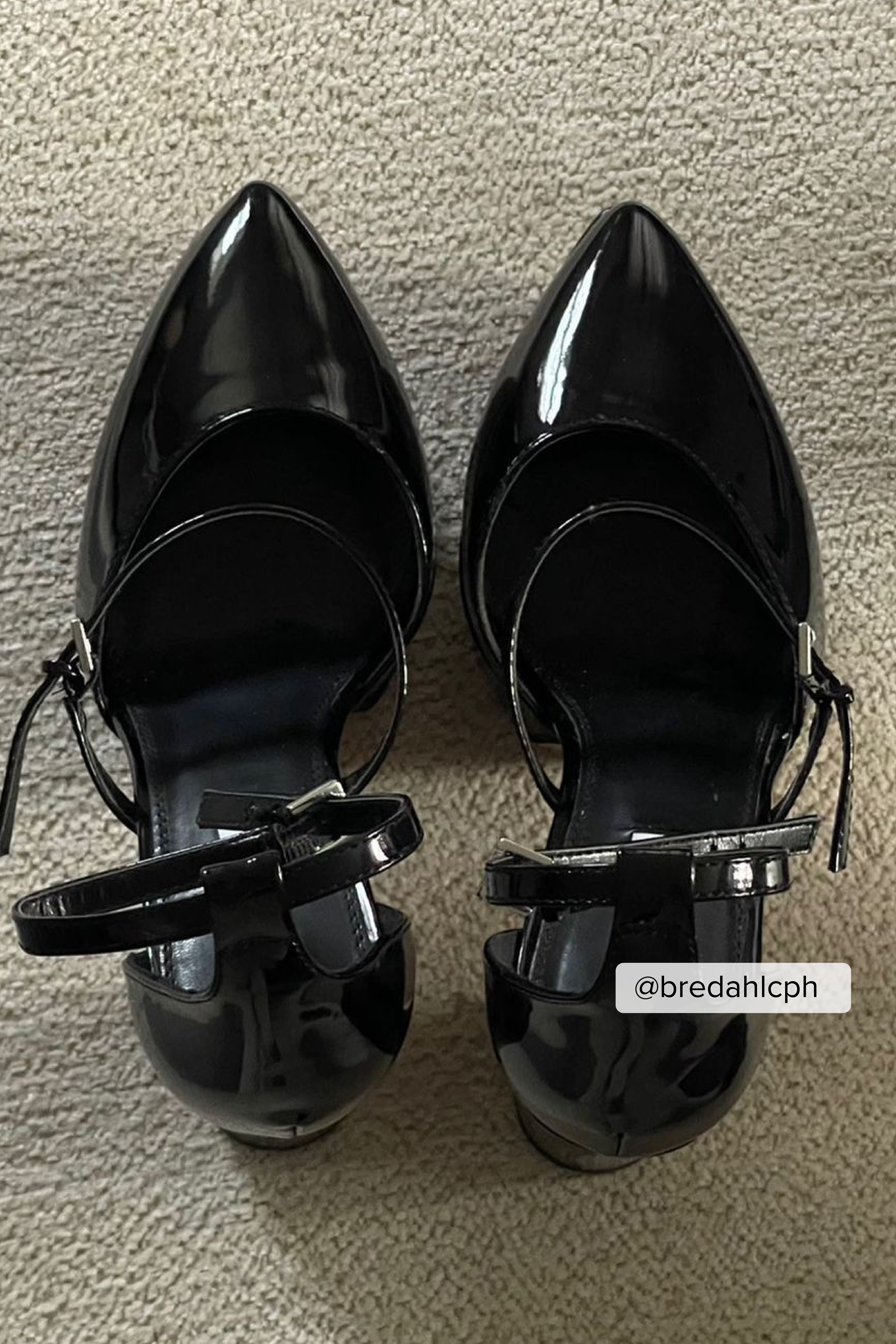 NA-KD Shoes Spetsiga klackskor med platåklack - Black