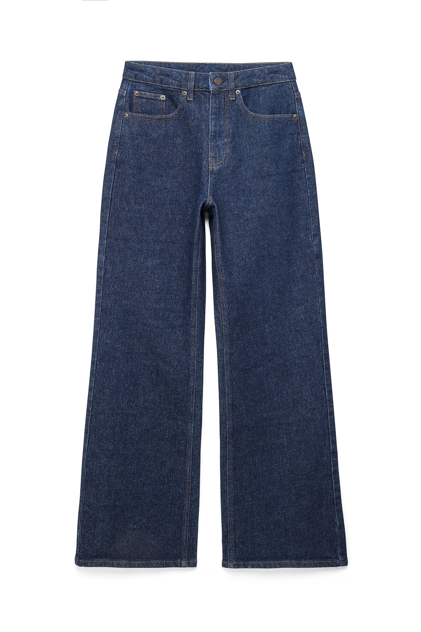 Rinse Wash Bridge High Waist Flared Jeans