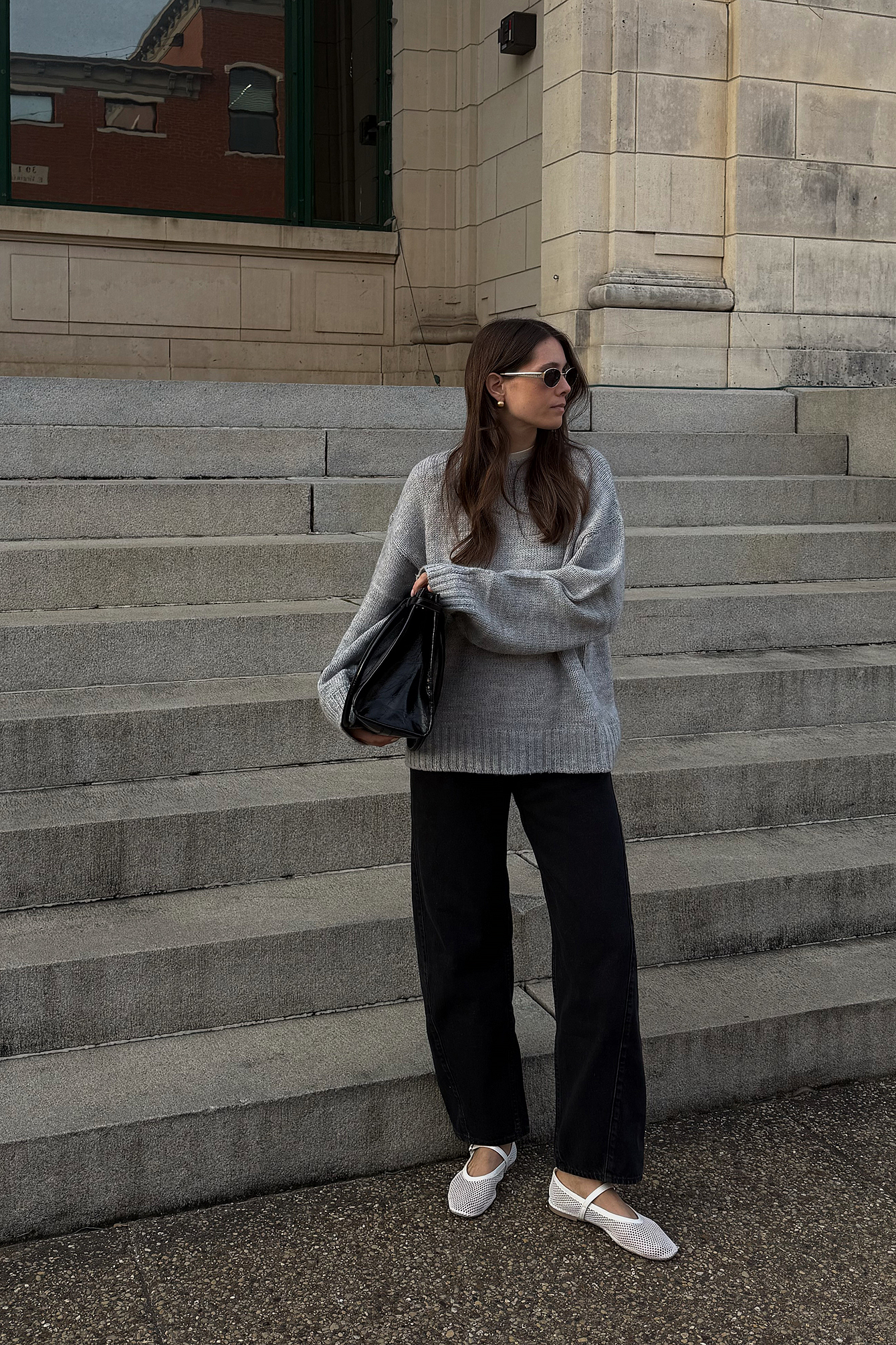 Round Neck Knitted Sweater
