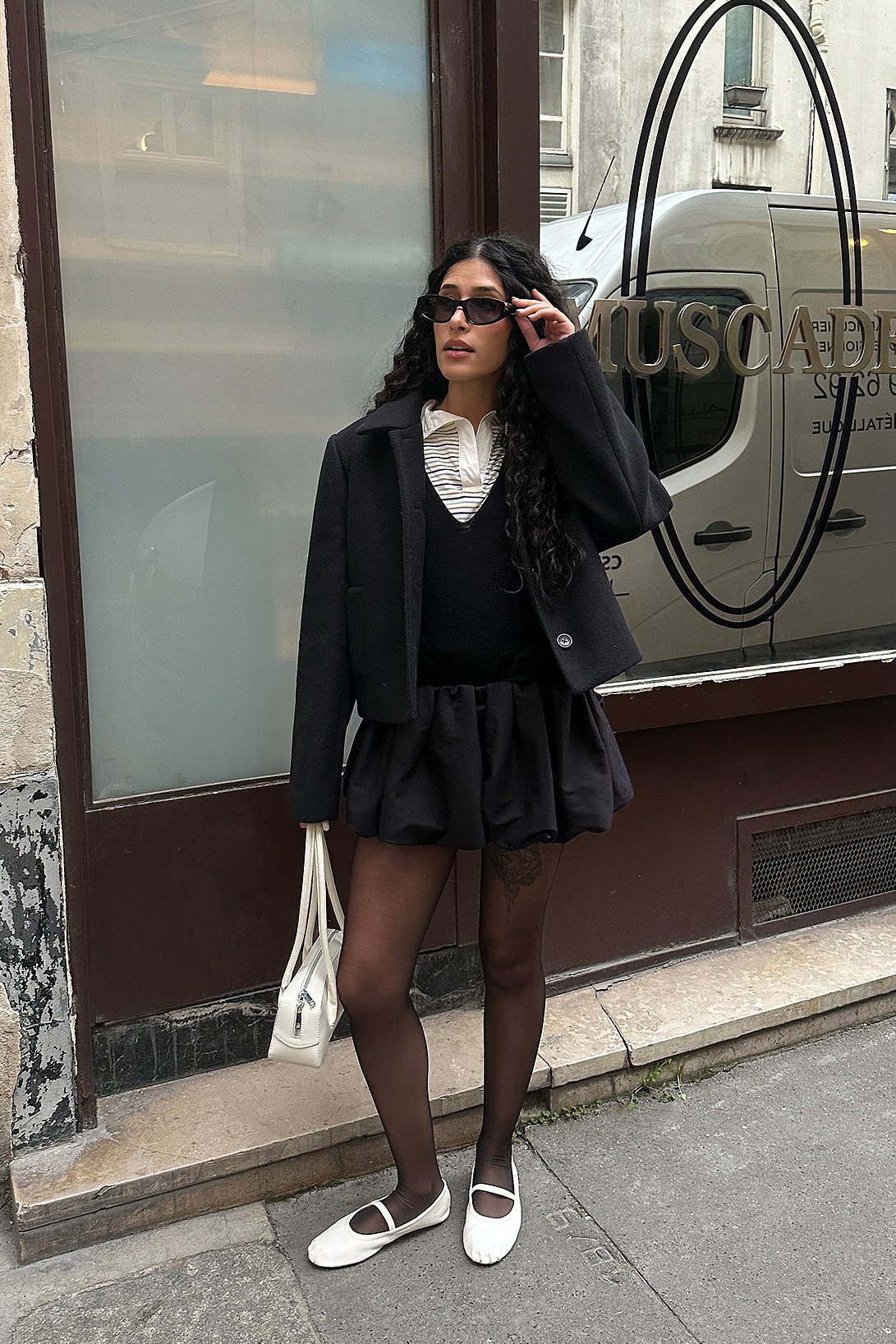 NA-KD Mini jupe à ourlet boule - Jupes à volants - Noir - EU 42 - NA-KD / NAKD