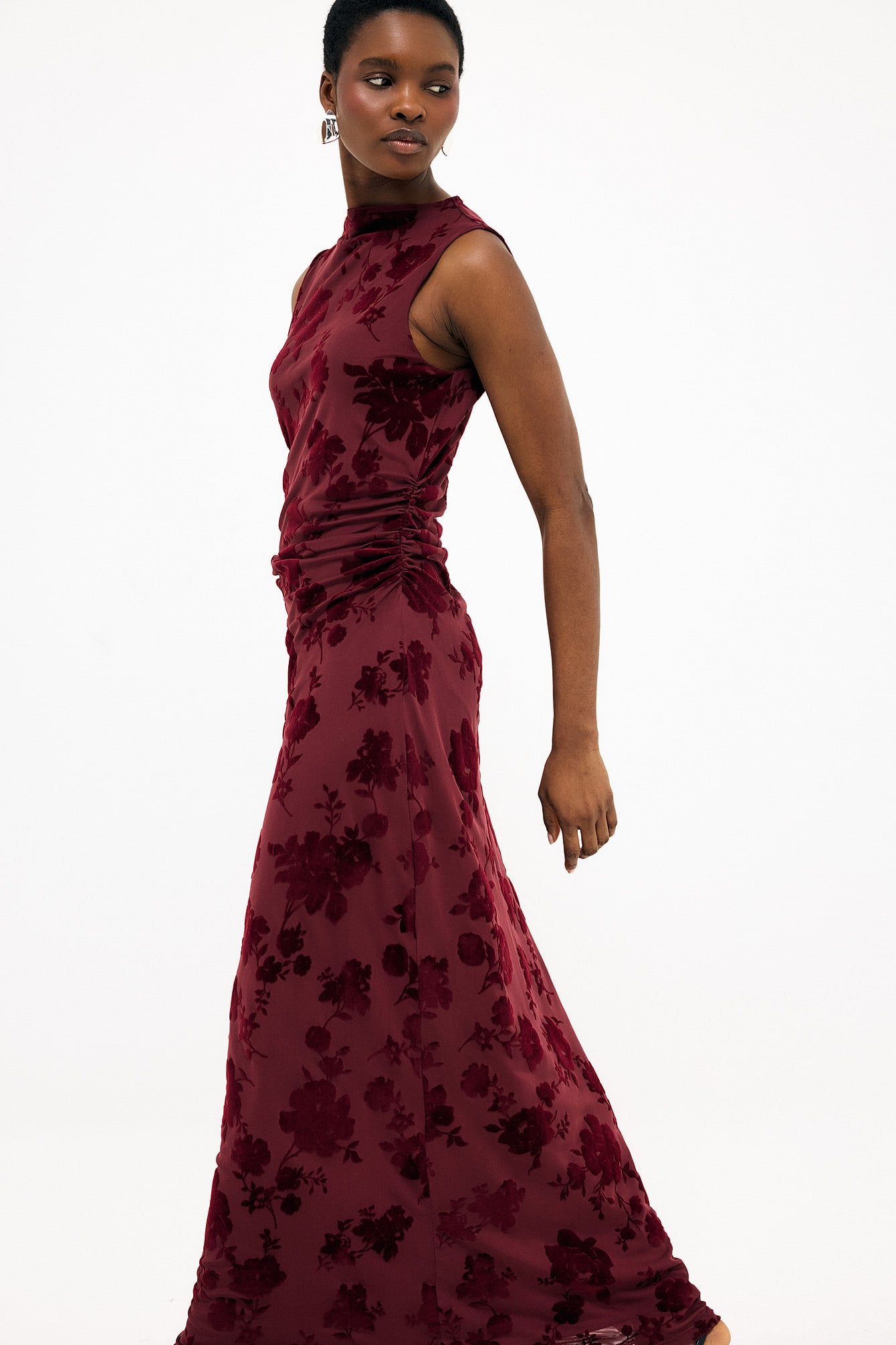 long tight brown dress Phylis Off The Shoulder Maxi Dress | Chocolate | Womens