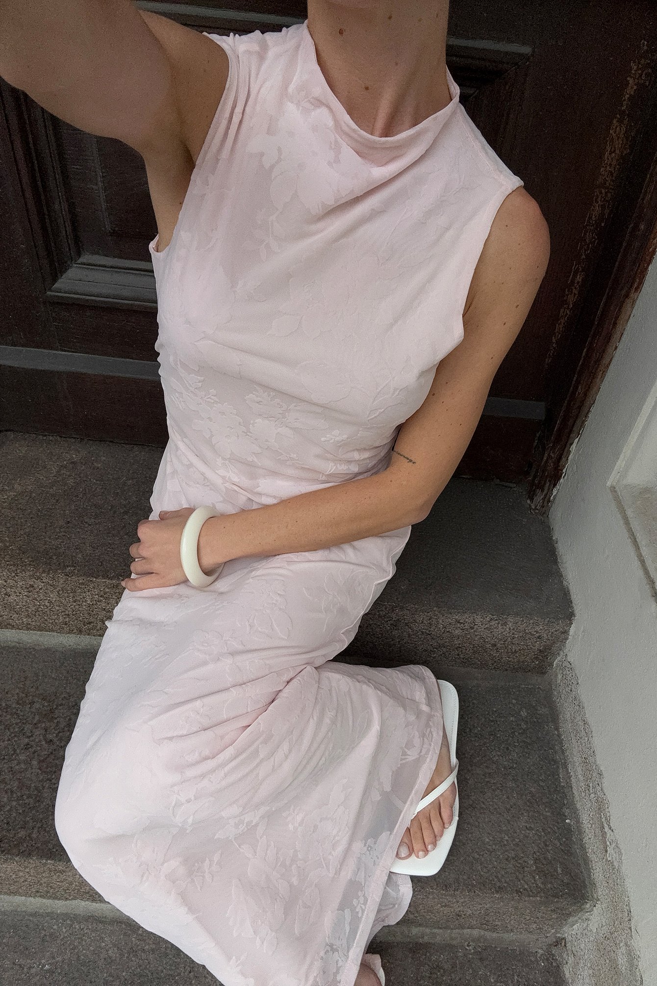 NA-KD - Burn out midikjole - Kjoler til bryllup - Rosa - S (EU 34-36) - NA-KD / NAKD